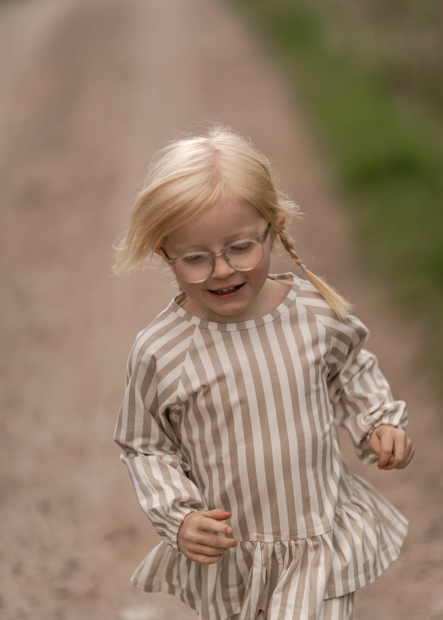 Hanevild Stribet bluse, piger Blouses Summer sand