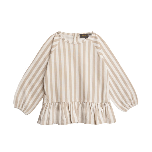 Hanevild Stribet bluse, piger Blouses Summer sand