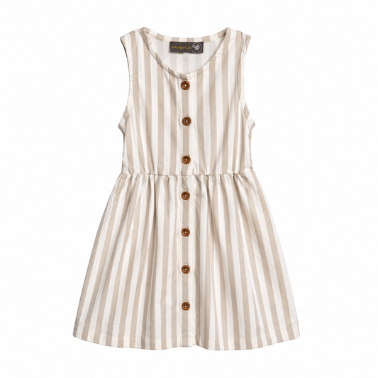 Hanevild Stribet kjole Dresses Summer sand