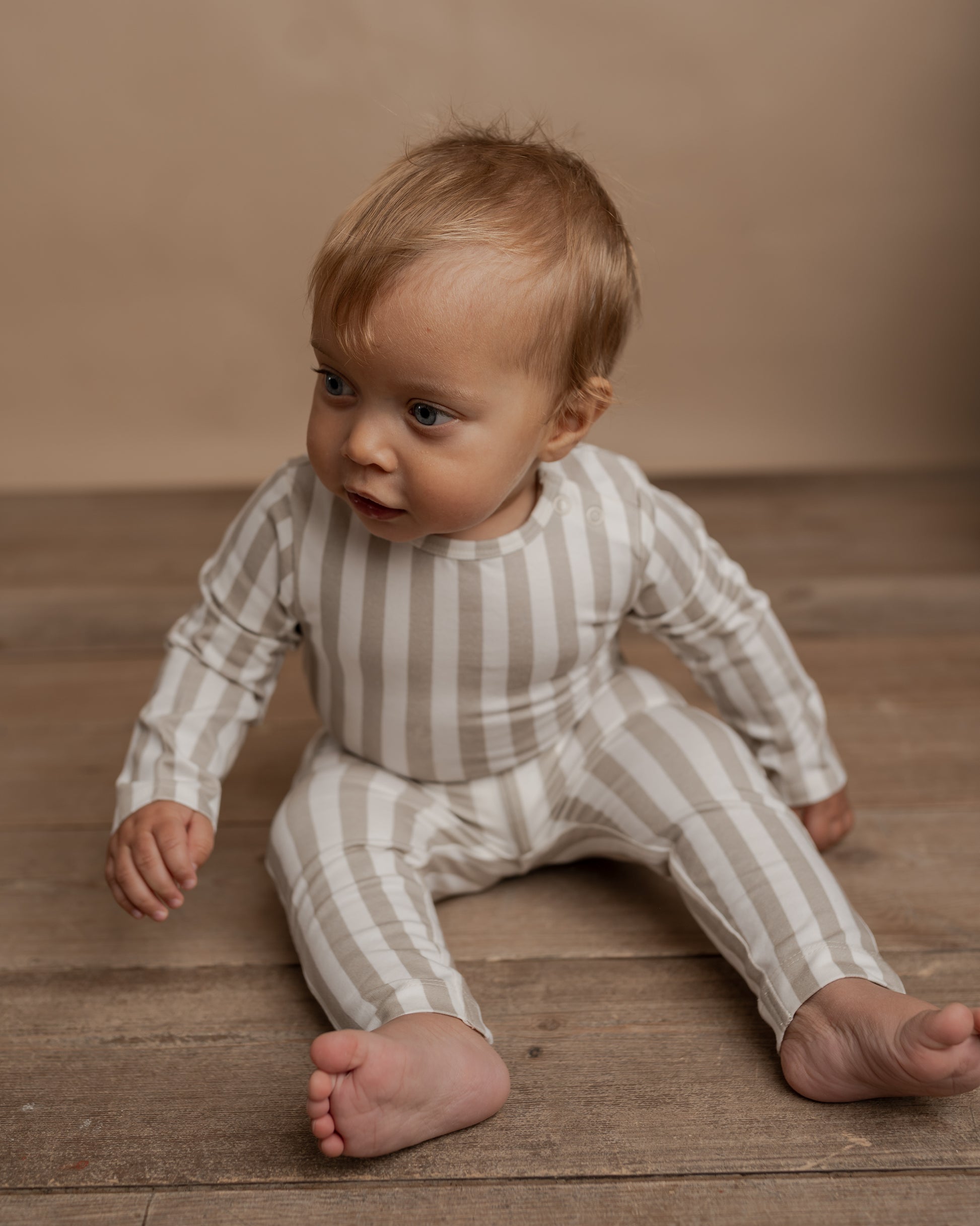 Hanevild Stribet leggings til baby Pants Summer sand