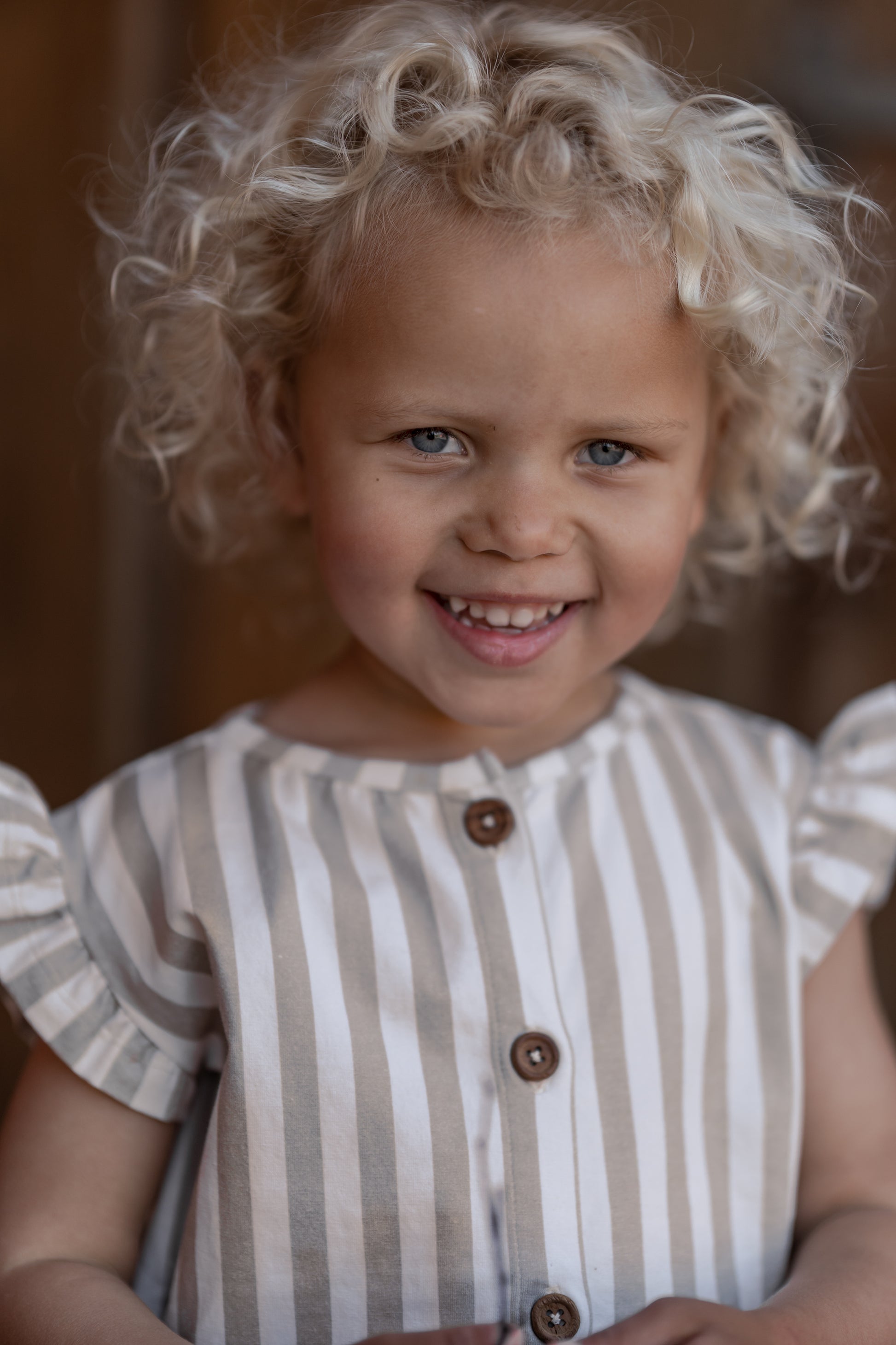 Hanevild Stribet top T-shirts Summer sand