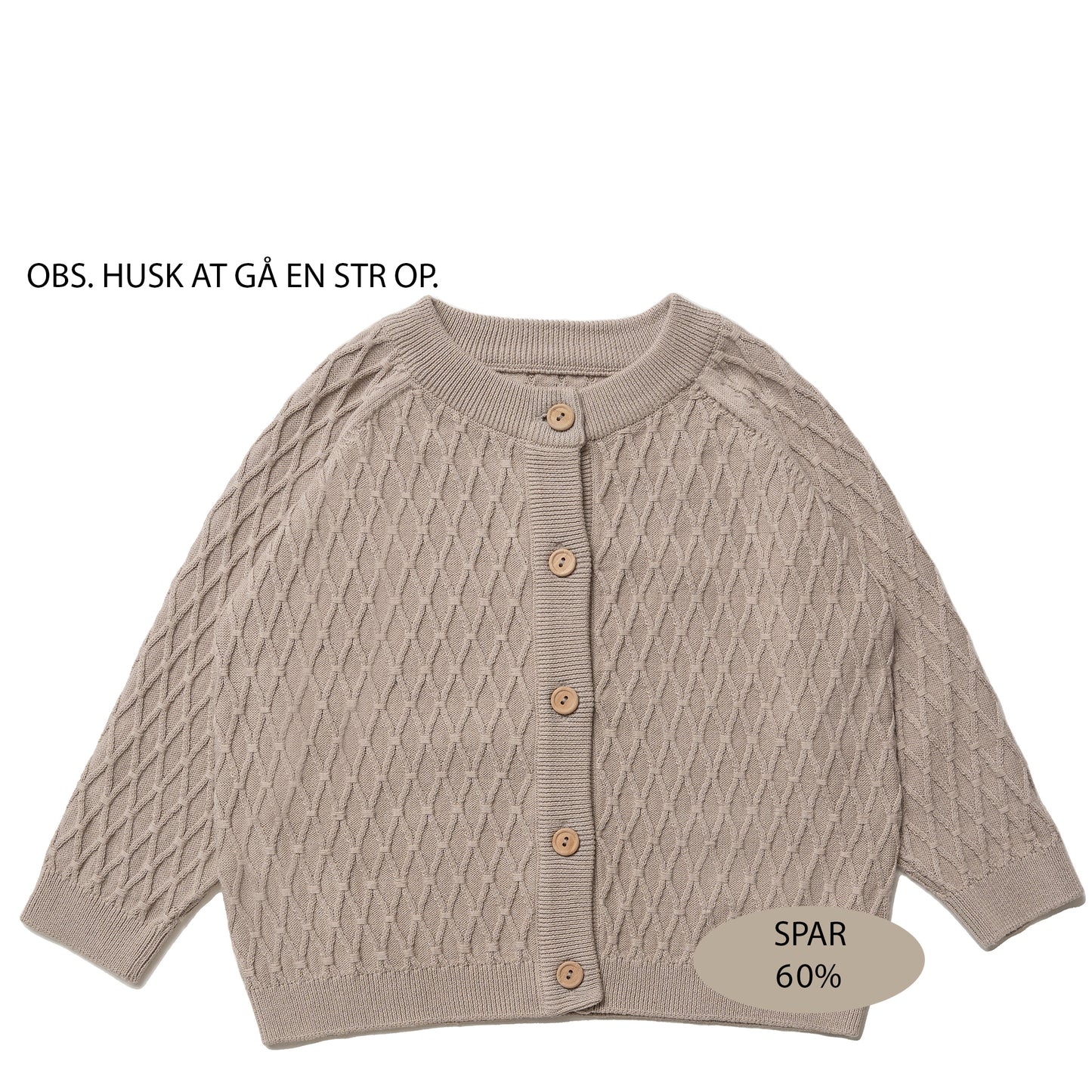 Hanevild Theo cardigan, sand Blouses Grey, warm