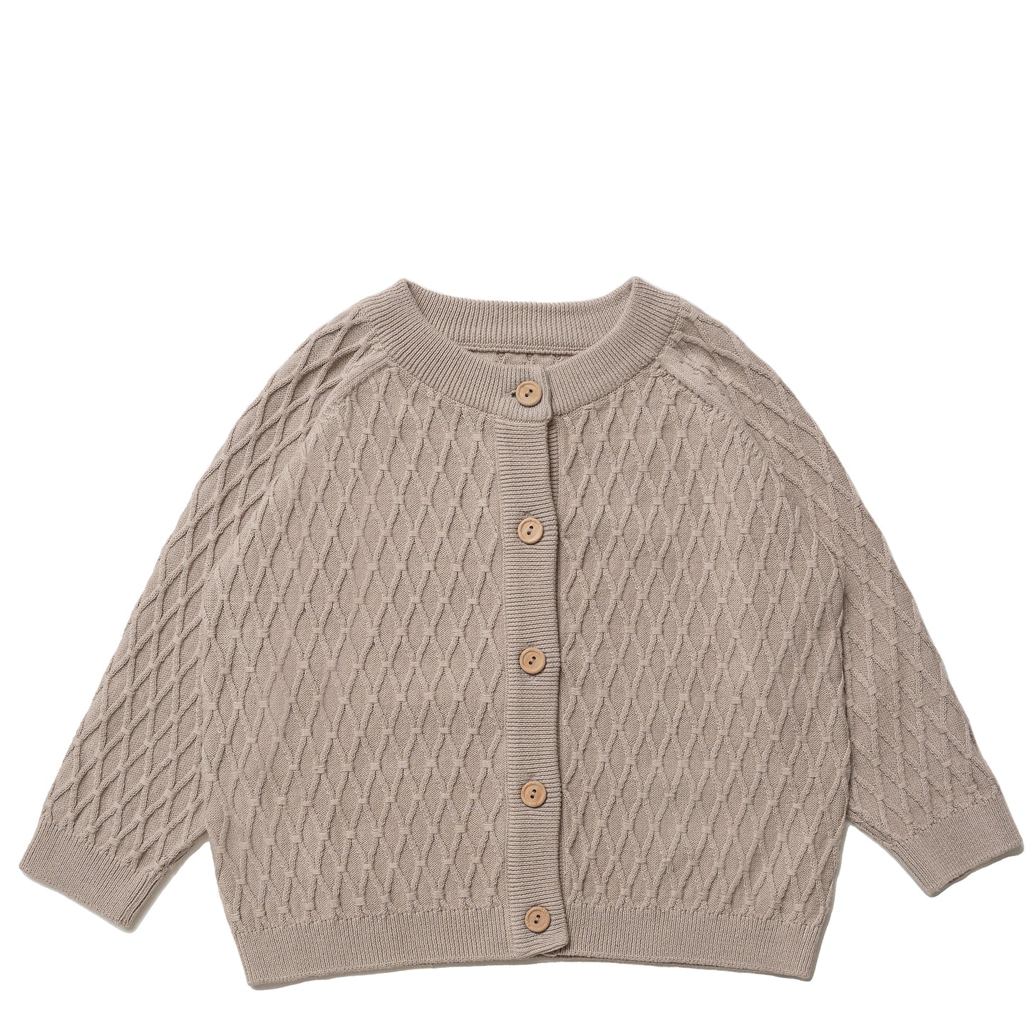 Hanevild Theo cardigan, sand 40% Blouses Grey, warm