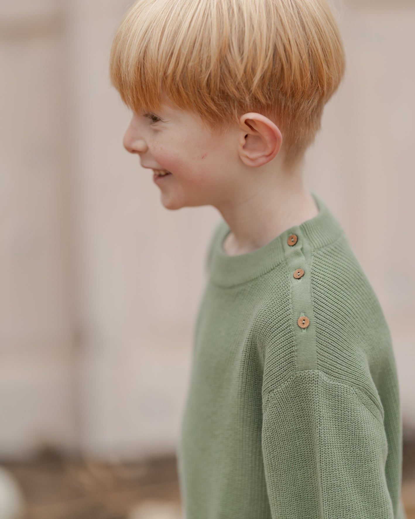 Hanevild Theodor sweater Blouses Shale green