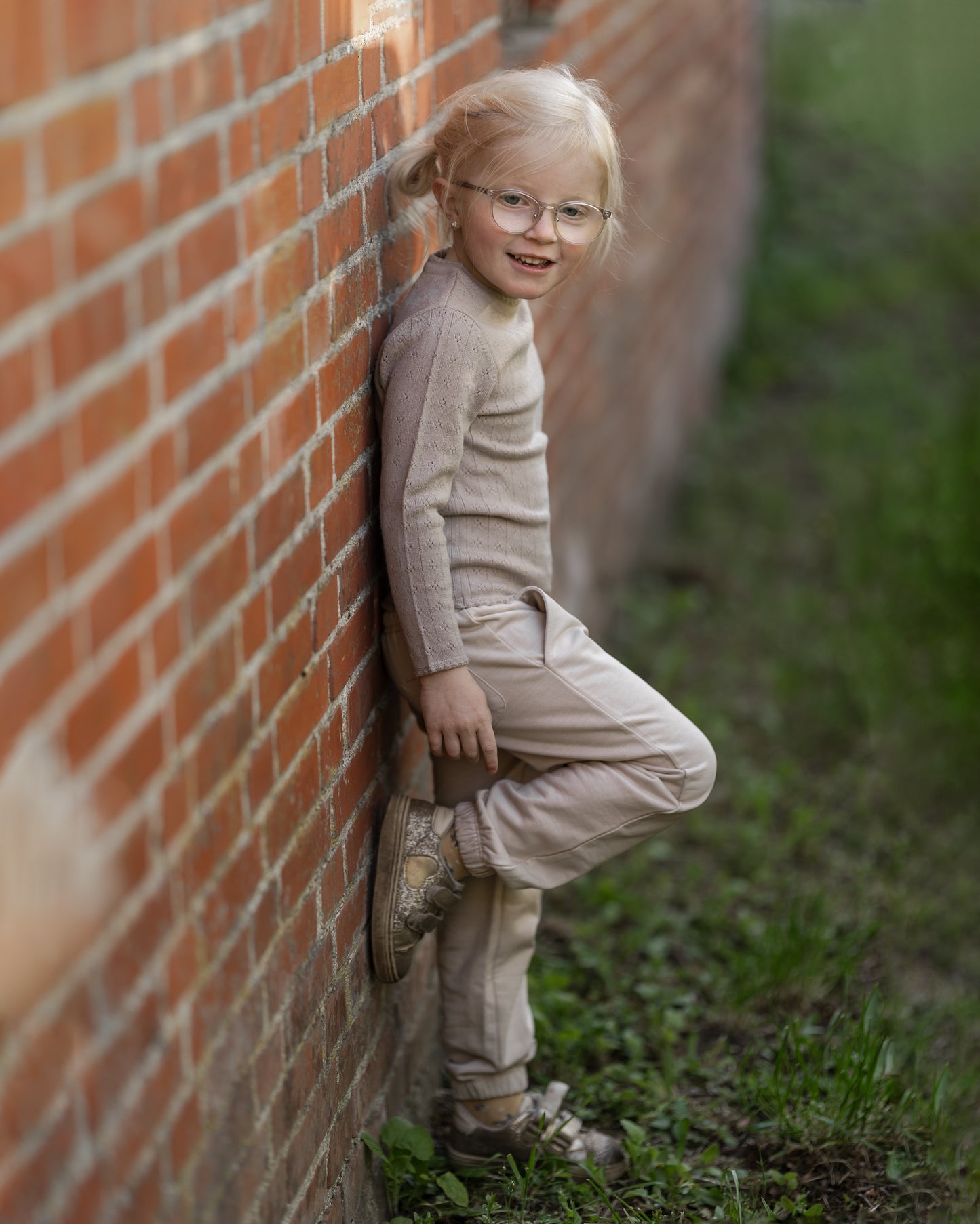 Hanevild Tynd merinoulds bluse Blouses sand, merino wool