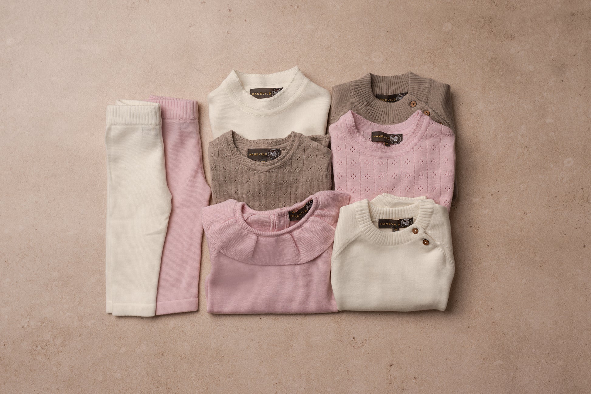 Hanevild Tynd merinoulds bluse Blouses sand, merino wool