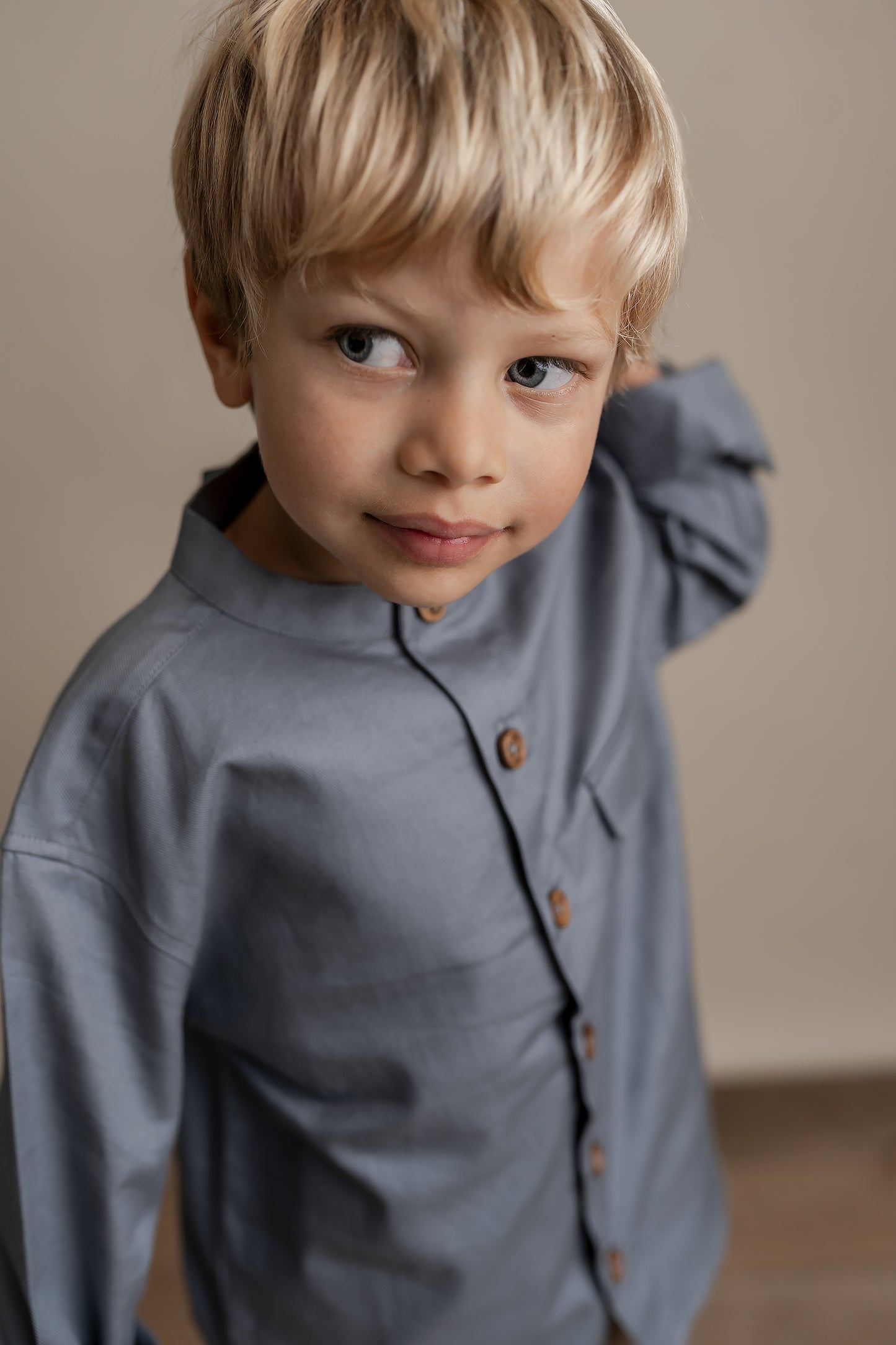 Hanevild Visti skjorte Blouses blue