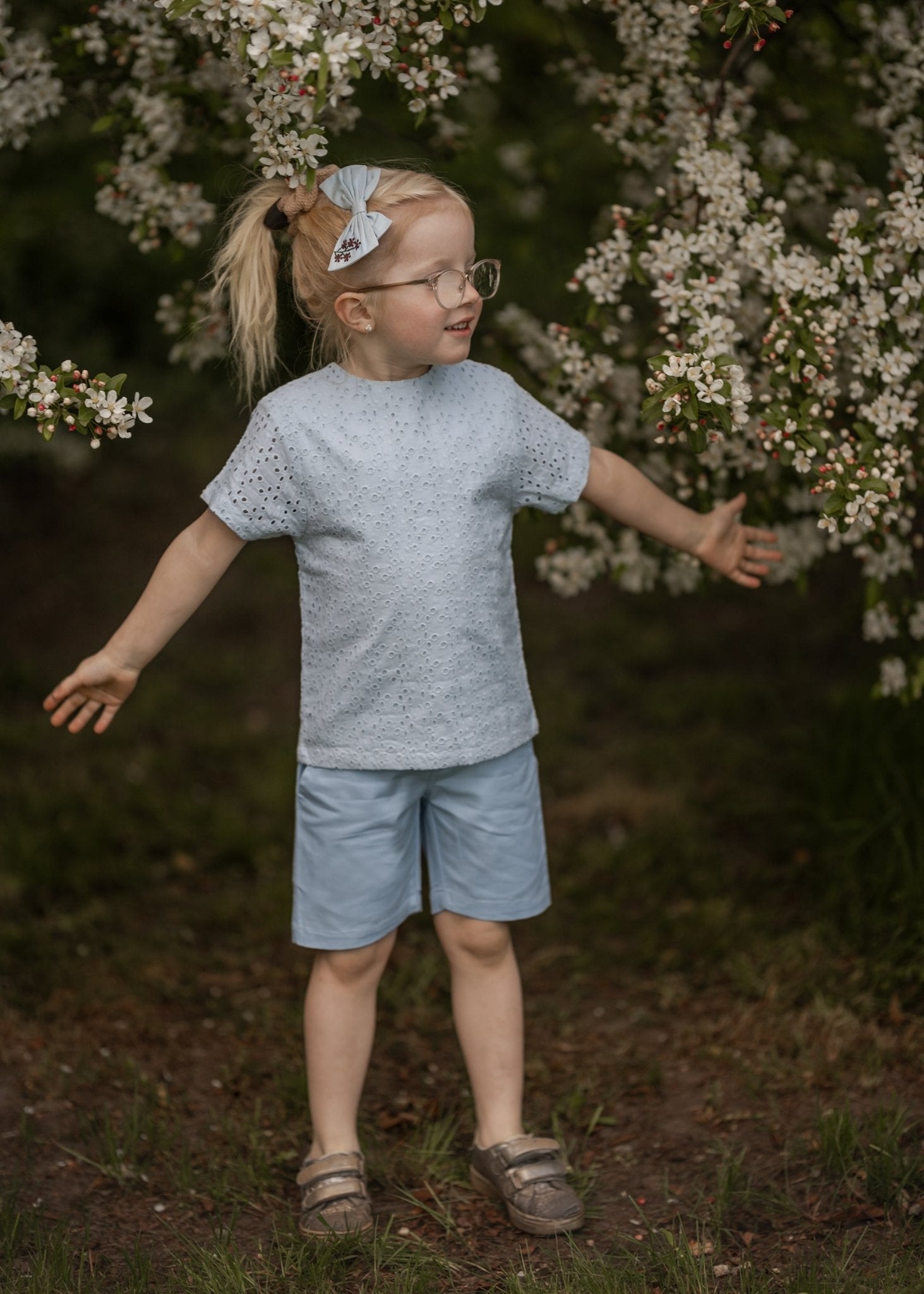 Anglaise, tshirt - Kentucky blue - Hanevild
