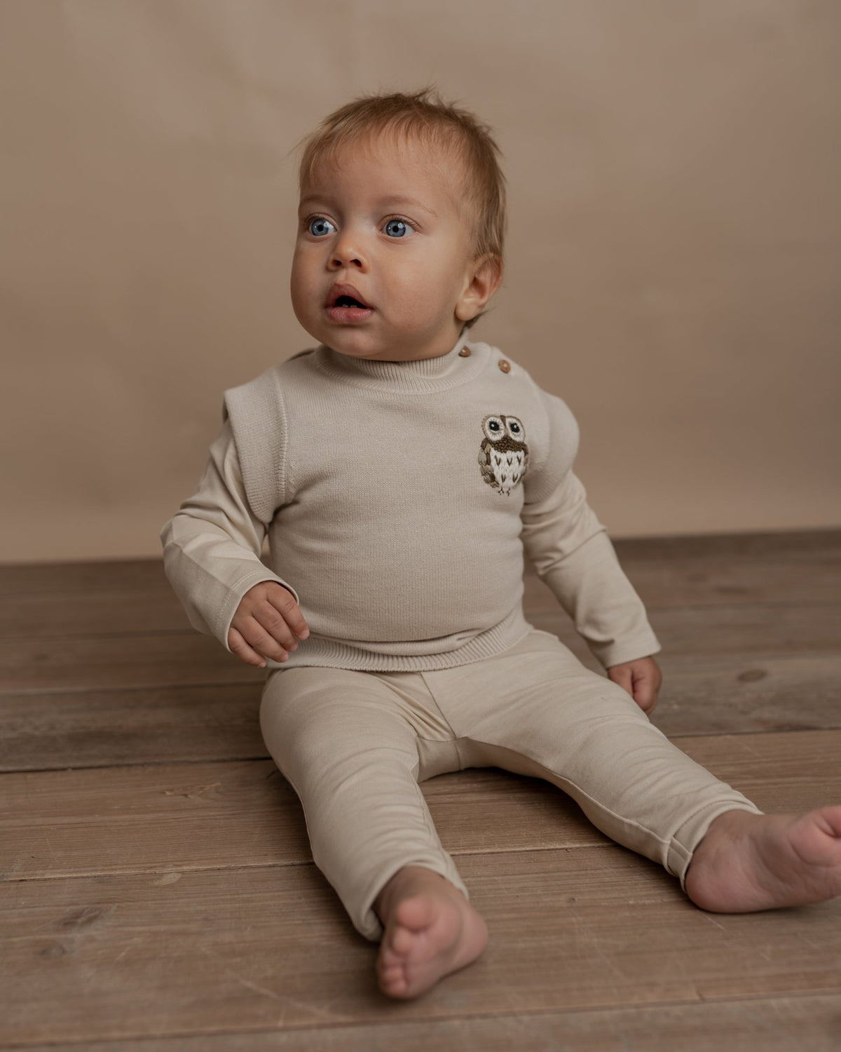Arthur vest - baby - Summer sand - Hanevild