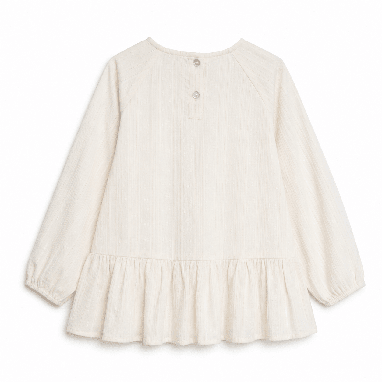 Birgit bluse - til piger - Cream - Hanevild