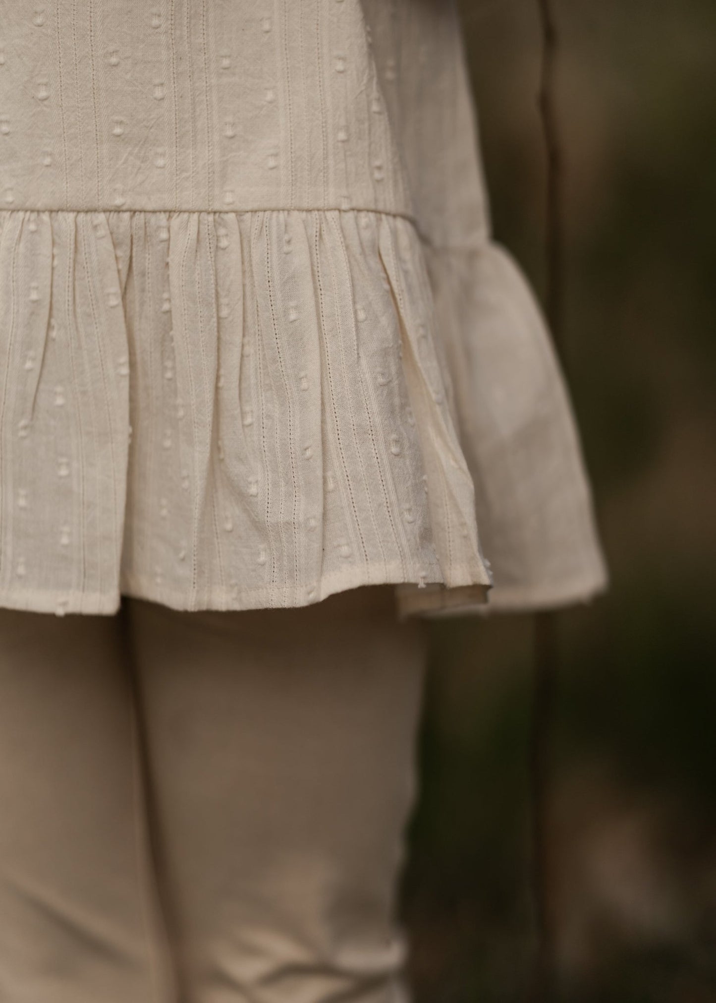 Hanevild Birgit bluse - til piger Blouses Cream