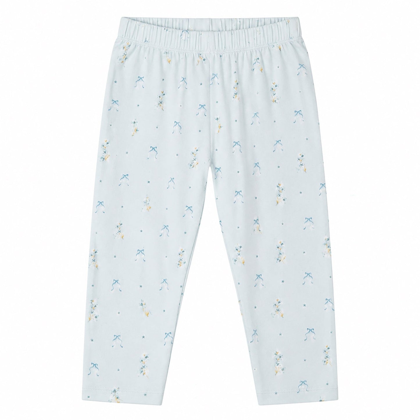 Blue flower bukser - Baby blue - Hanevild