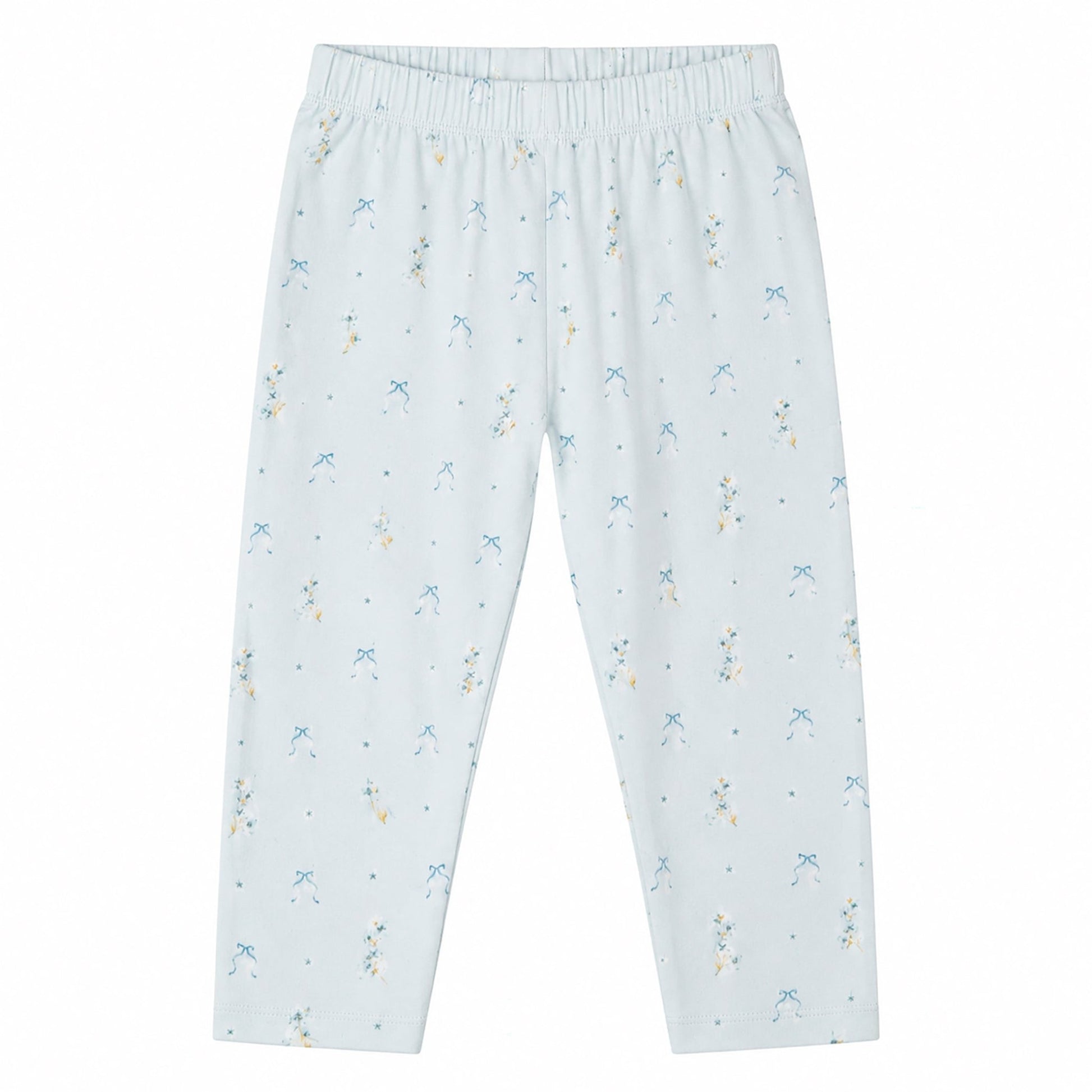 Blue flower bukser - Baby blue - Hanevild