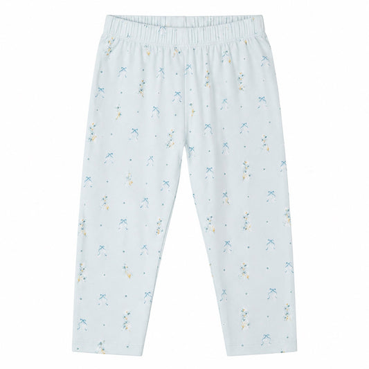 Blue flower bukser - Baby blue - Hanevild