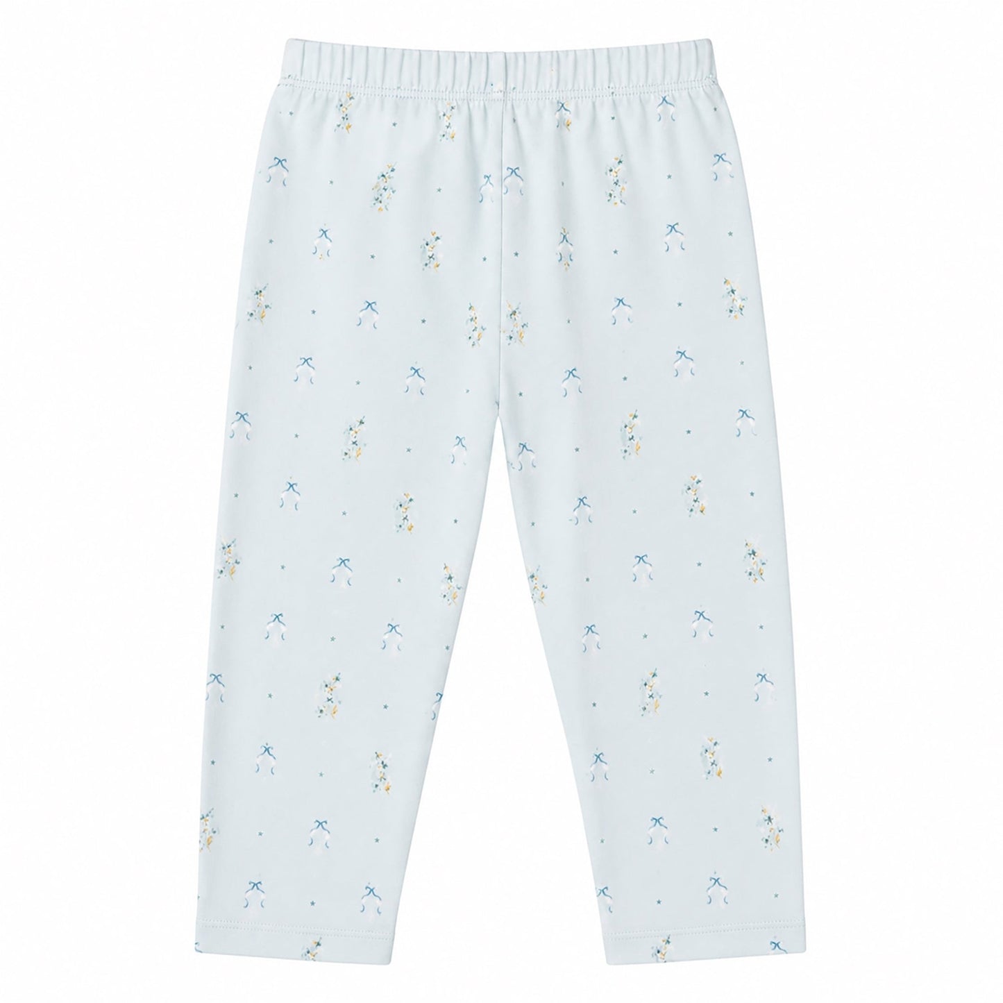 Blue flower bukser - Baby blue - Hanevild