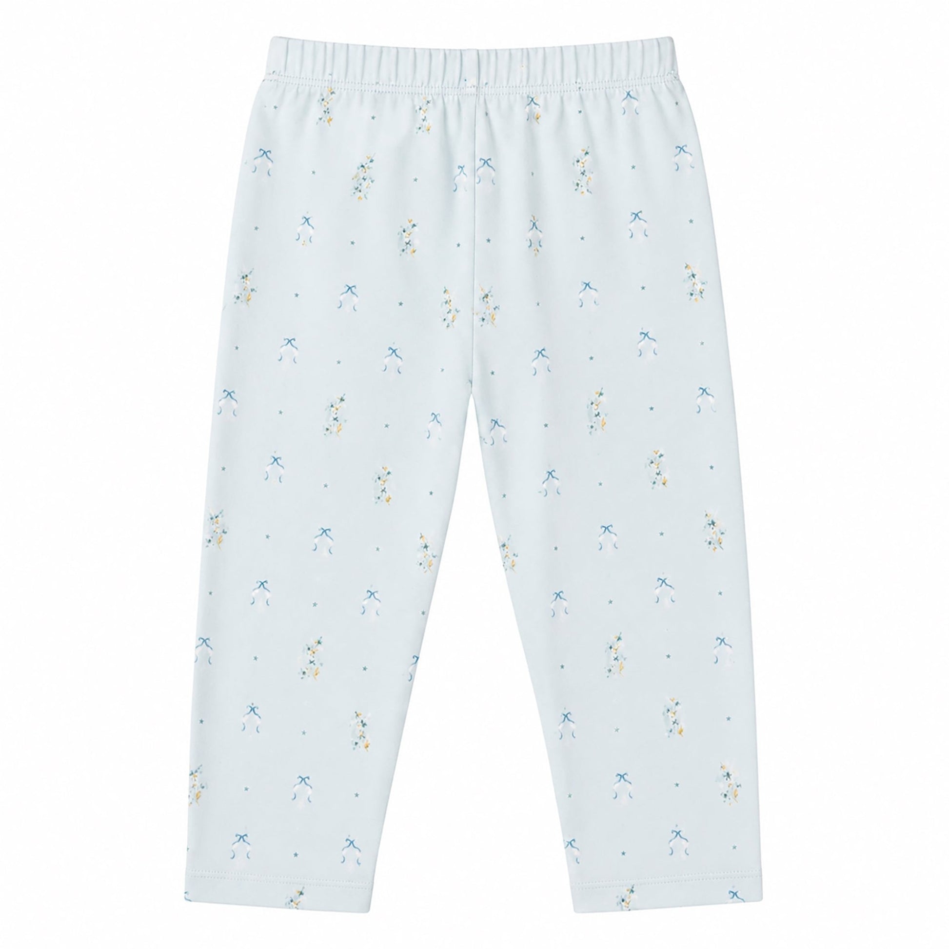 Blue flower bukser - Baby blue - Hanevild