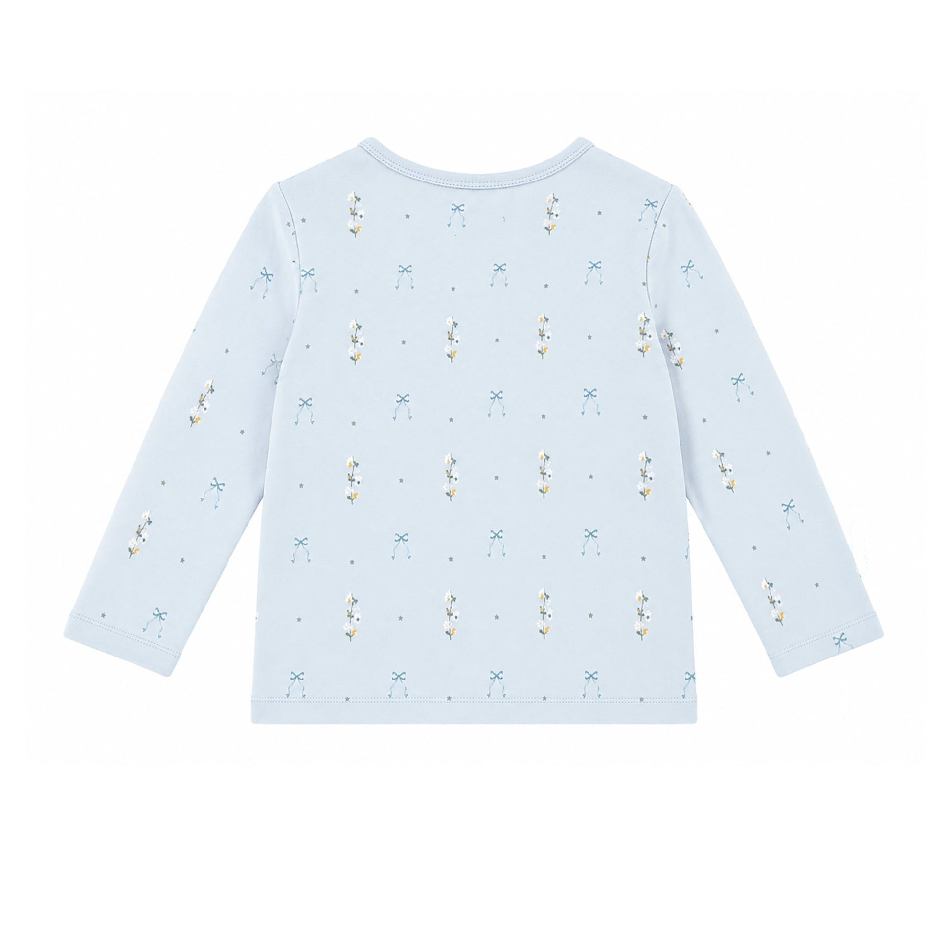 Blue flower t shirt - Baby blue - Hanevild