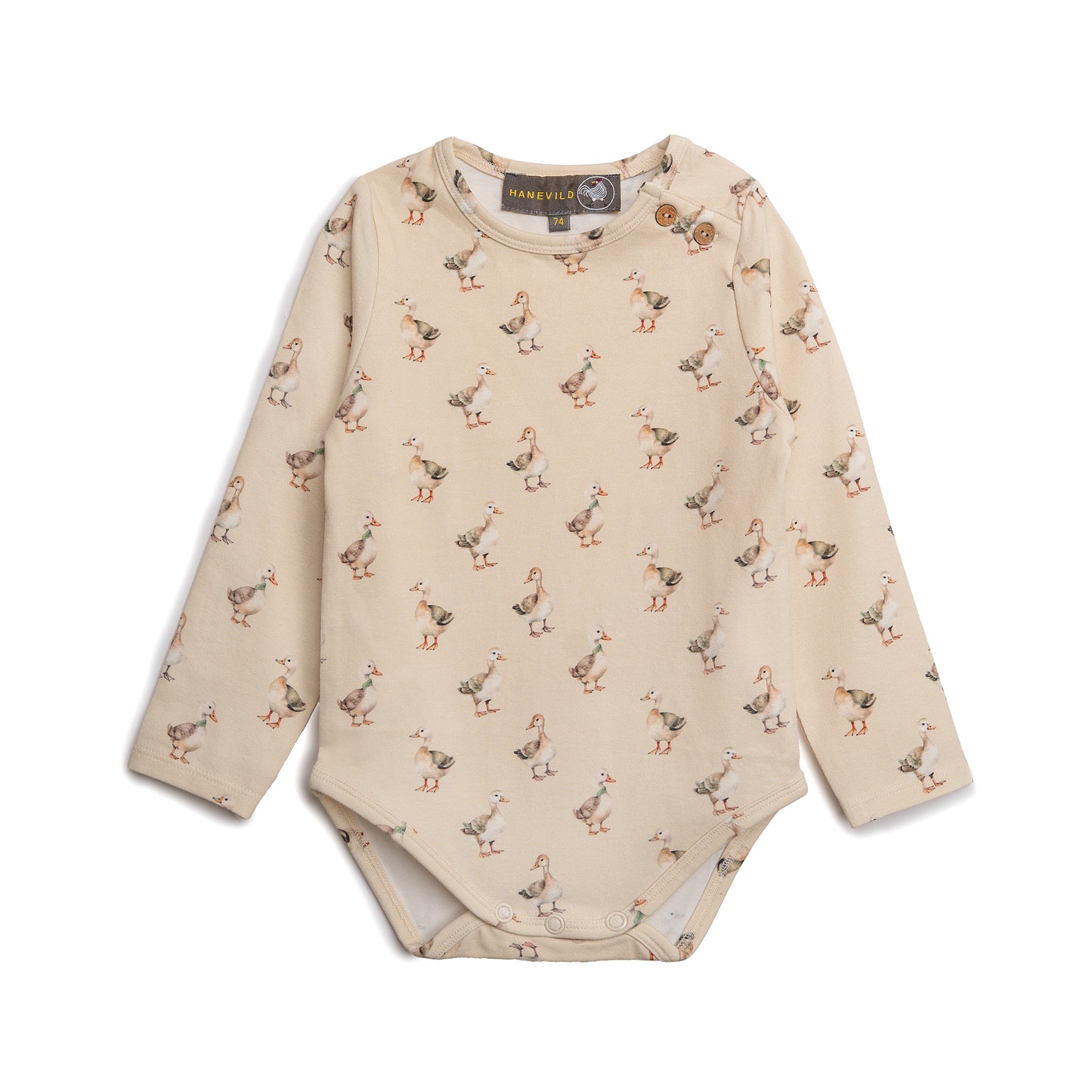 Hanevild bodystocking med gåseprint Bodystocking Summer sand