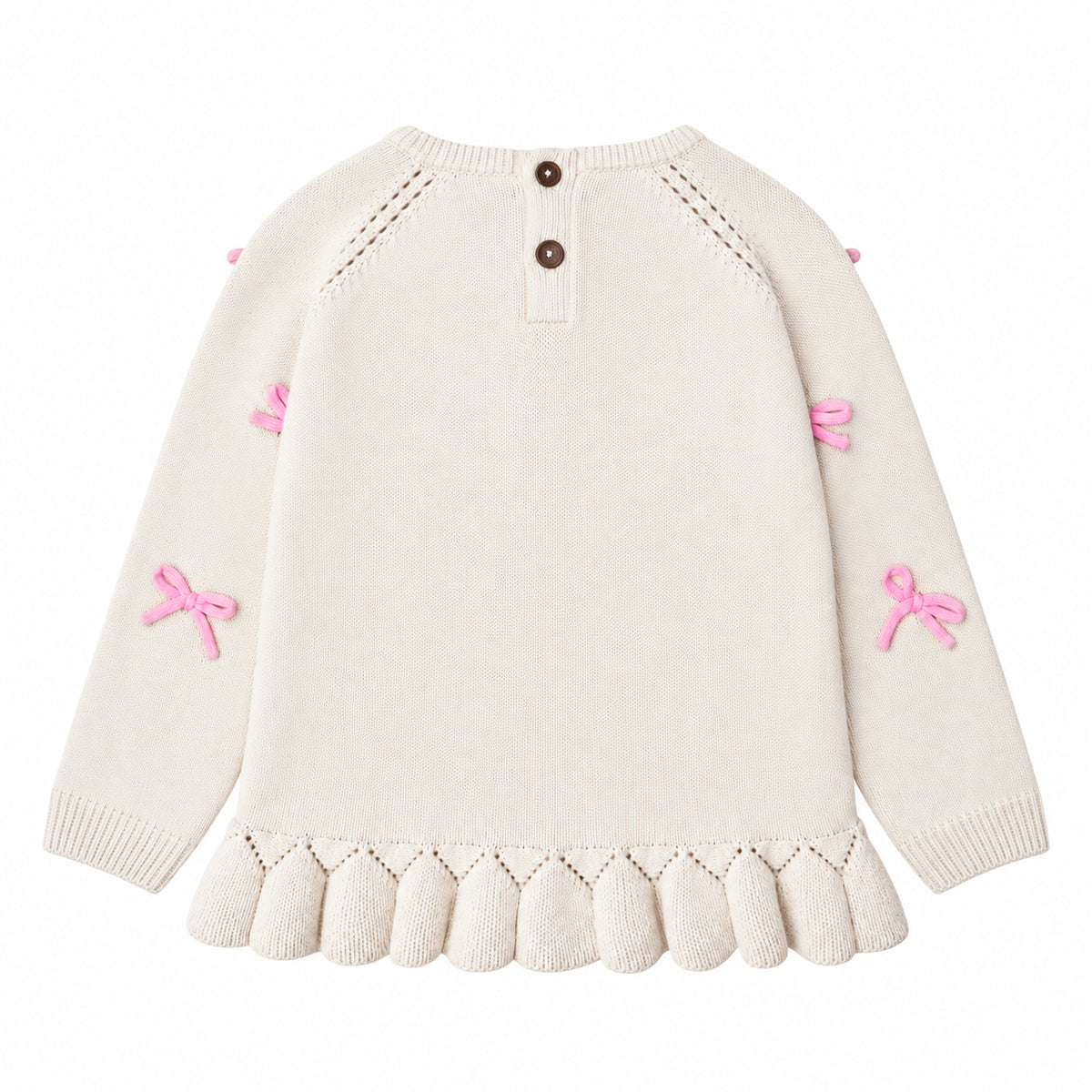 More bows sweater – økologisk bomuld
