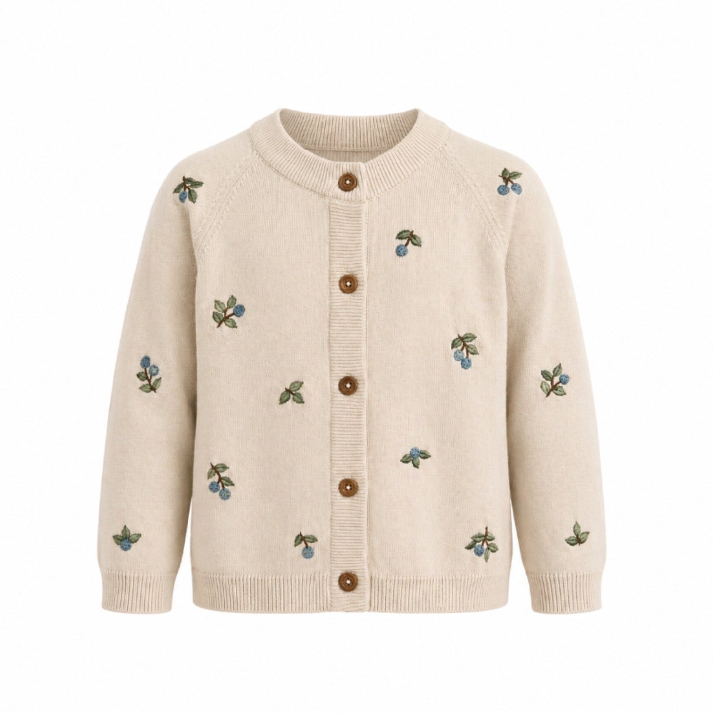 Cardigan med blåbær - Summer sand - Hanevild