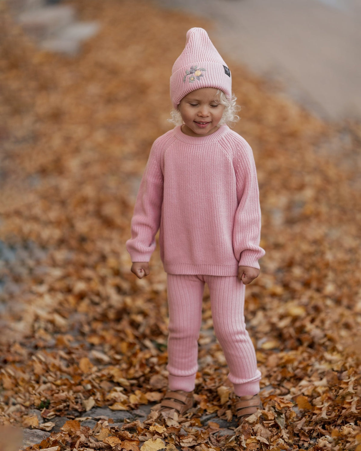 Christian sweater – pink - økologisk bomuld - Hanevild