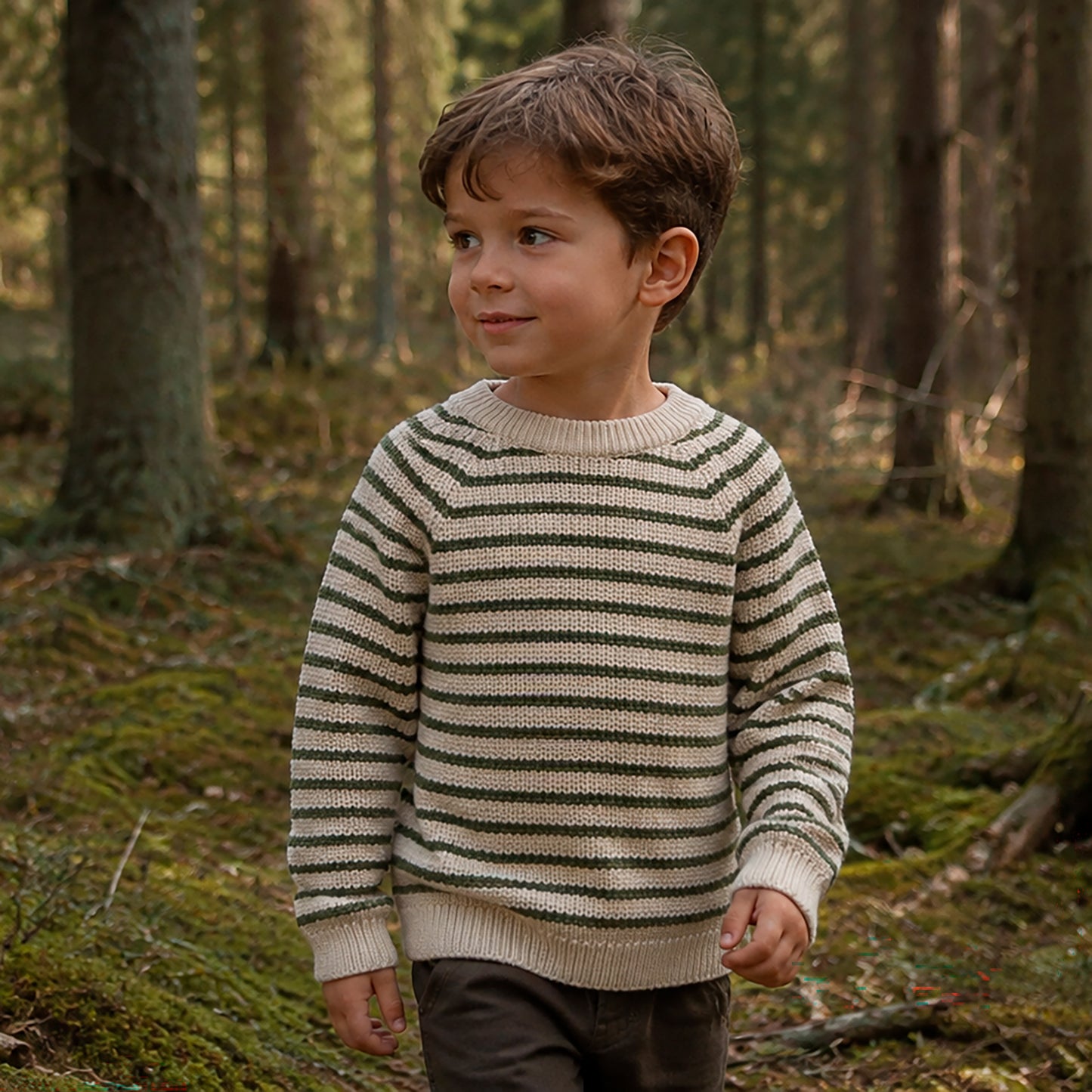 Christian sweater - green stripe