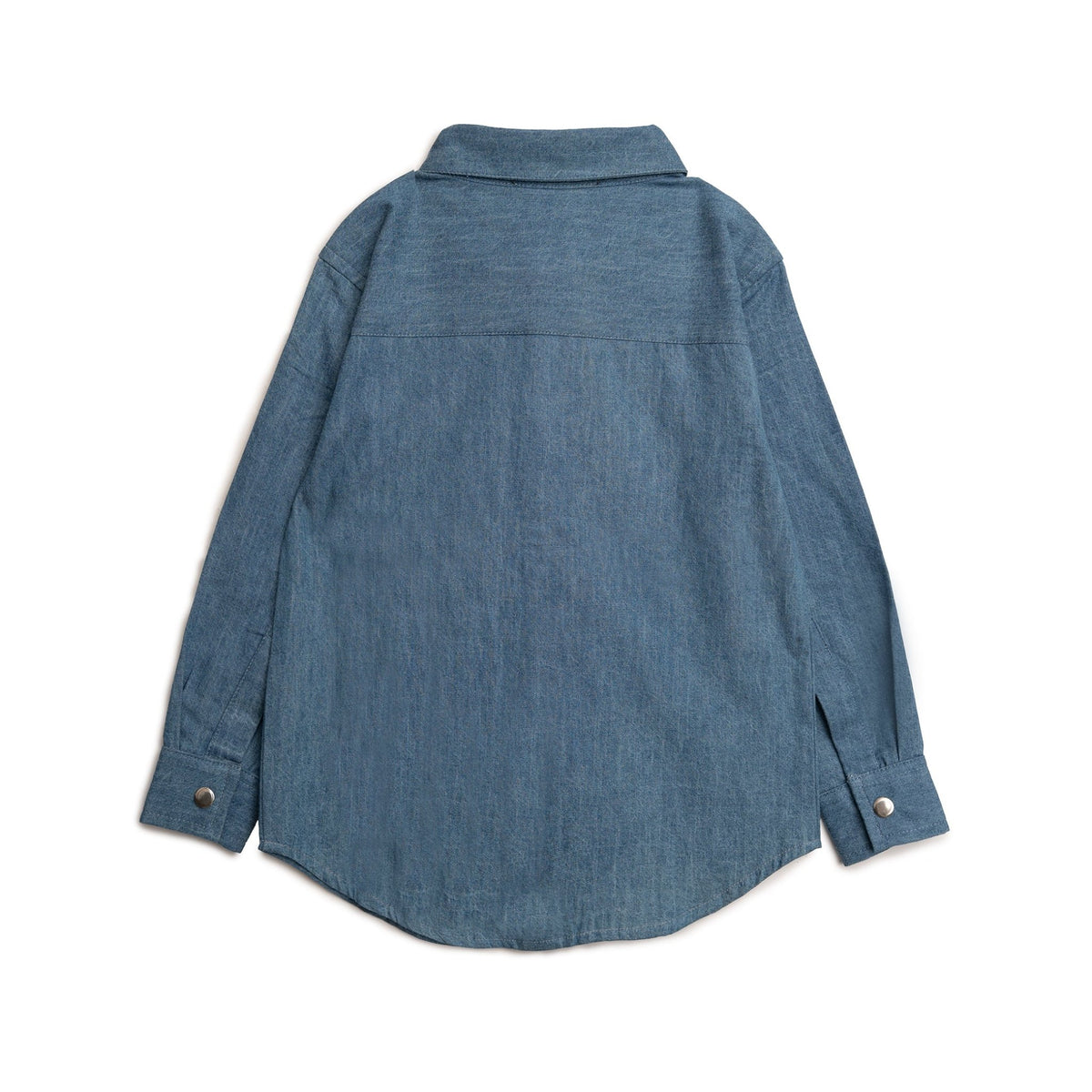 Denimskjorte med broderet hjerte til børn - Hanevild