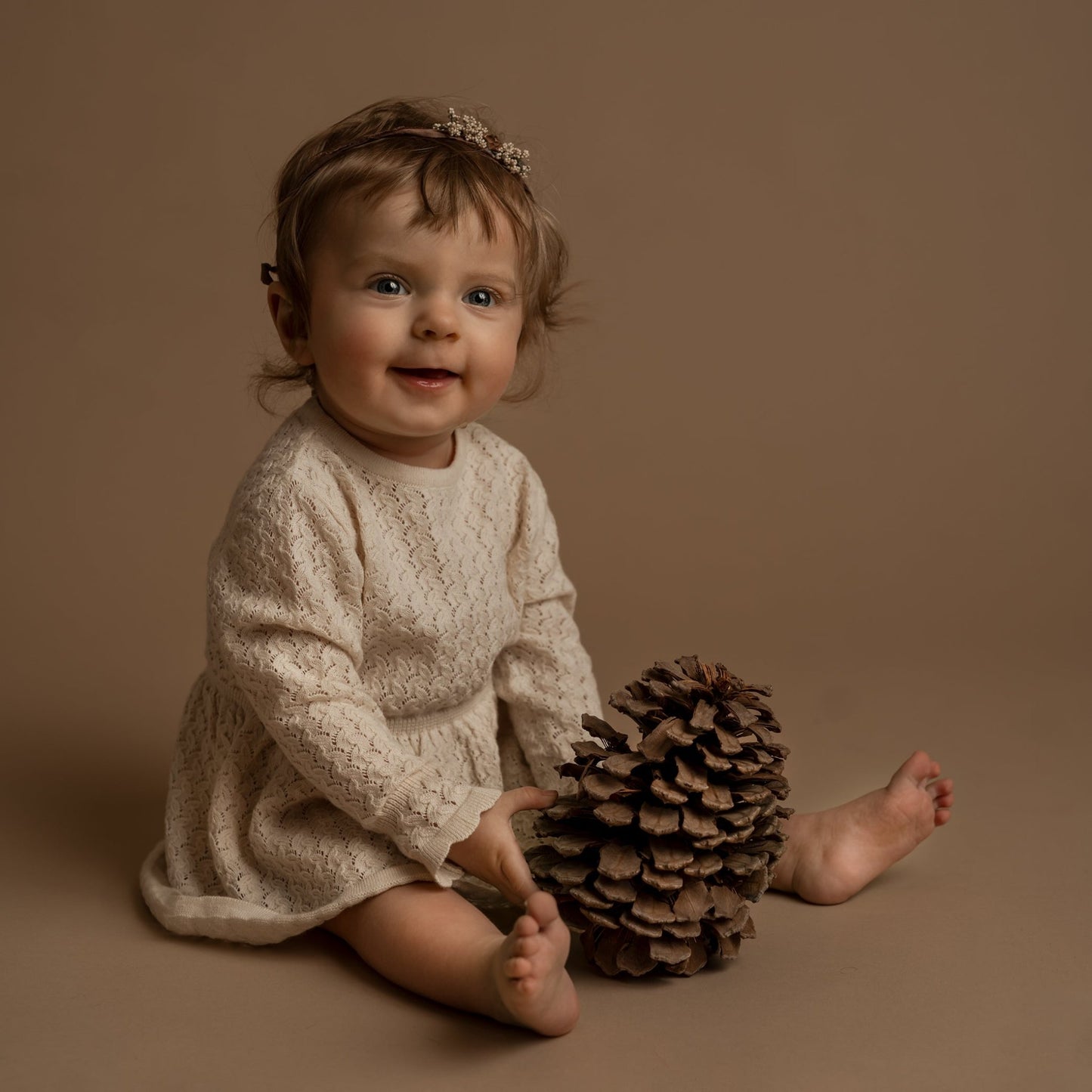 Ella kjole, baby, 20% uld - Hanevild
