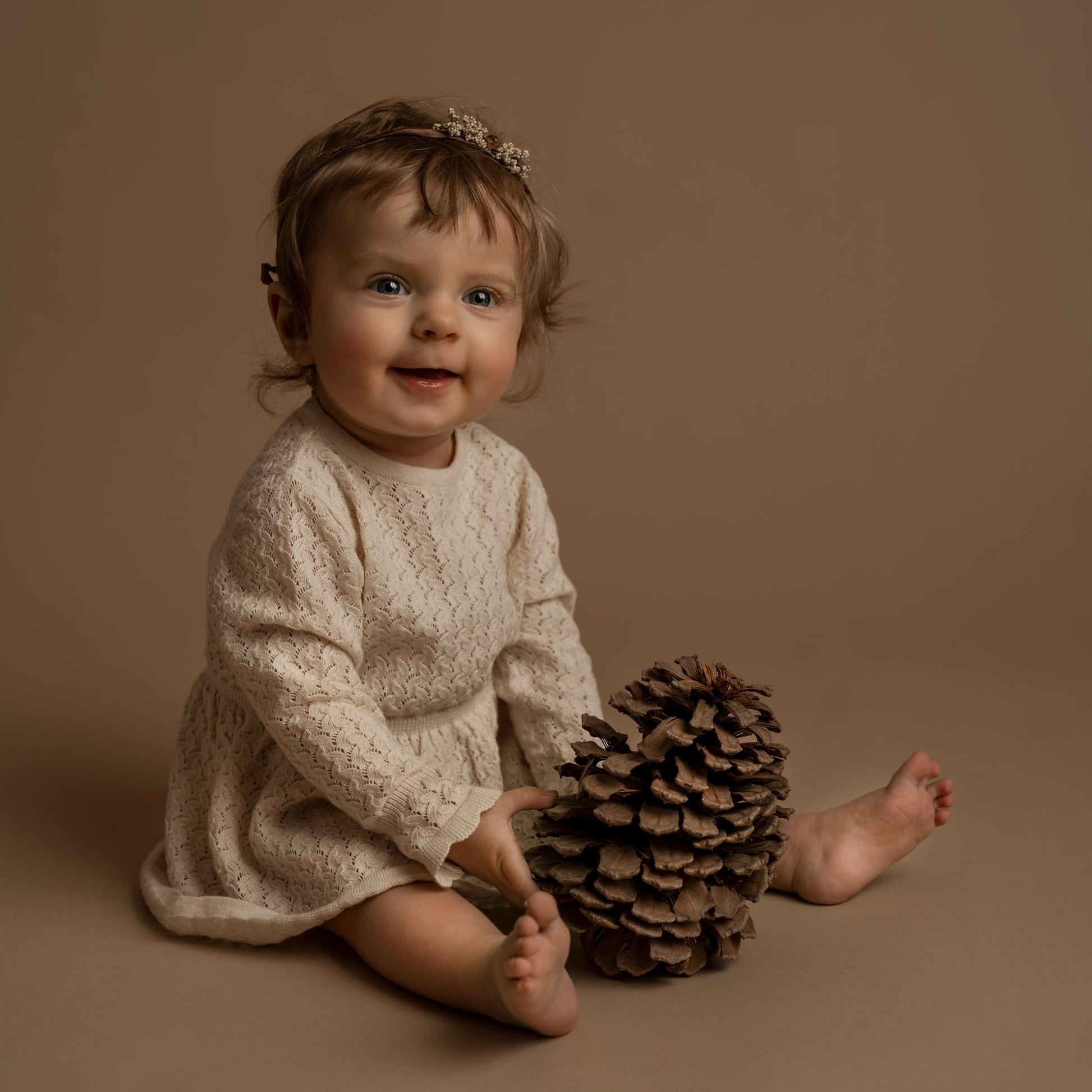 Ella kjole, baby, 20% uld - Hanevild