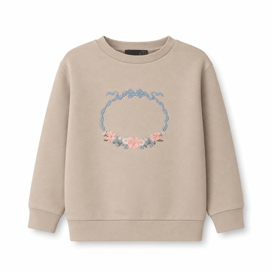 Flower sweatshirt - Crockery - Hanevild