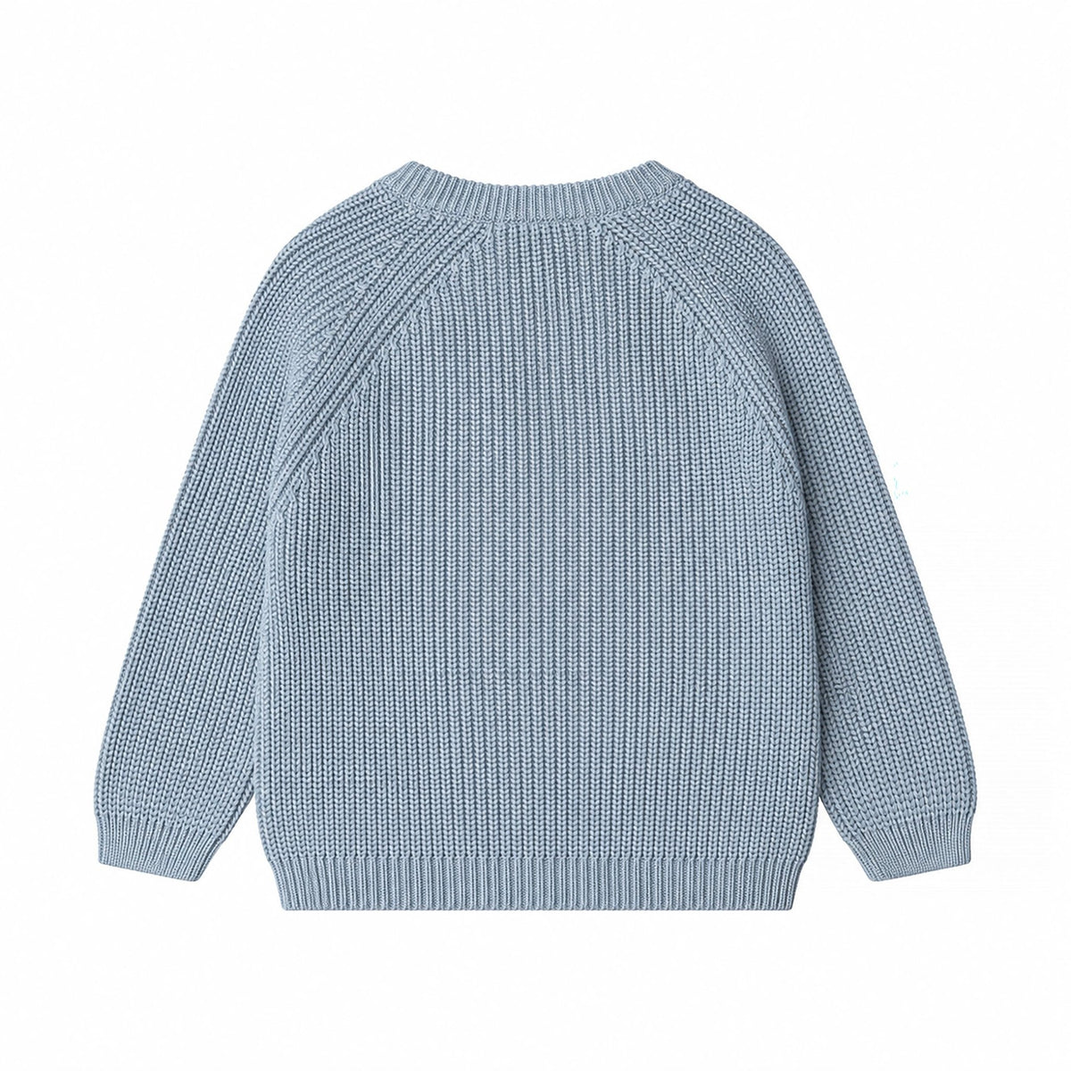 Hanevild sweater – støvet blå - økologisk bomuld - Hanevild