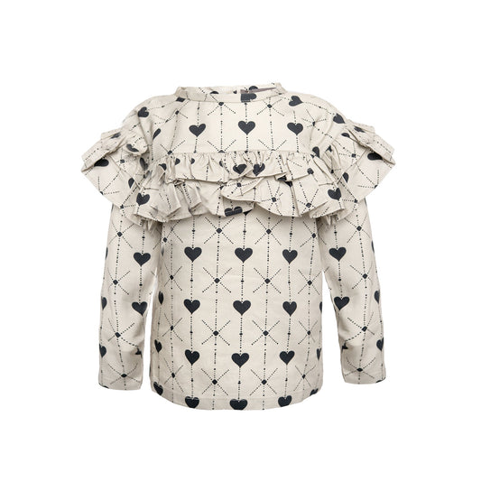 Hjerte bluse - Hanevild