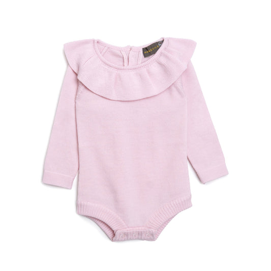 Laura romper - merinould - pink merino wool - Hanevild