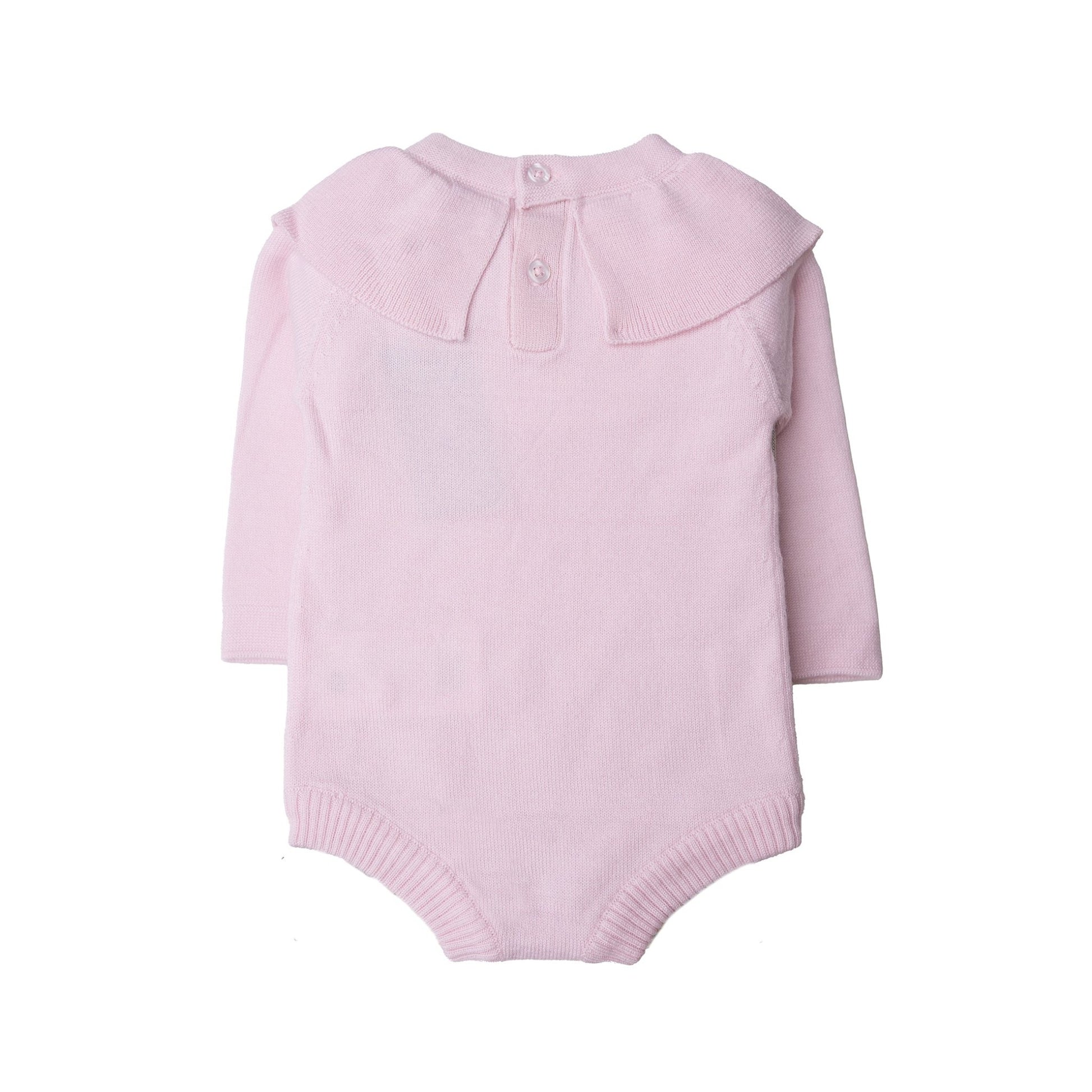 Laura romper - merinould - pink merino wool - Hanevild