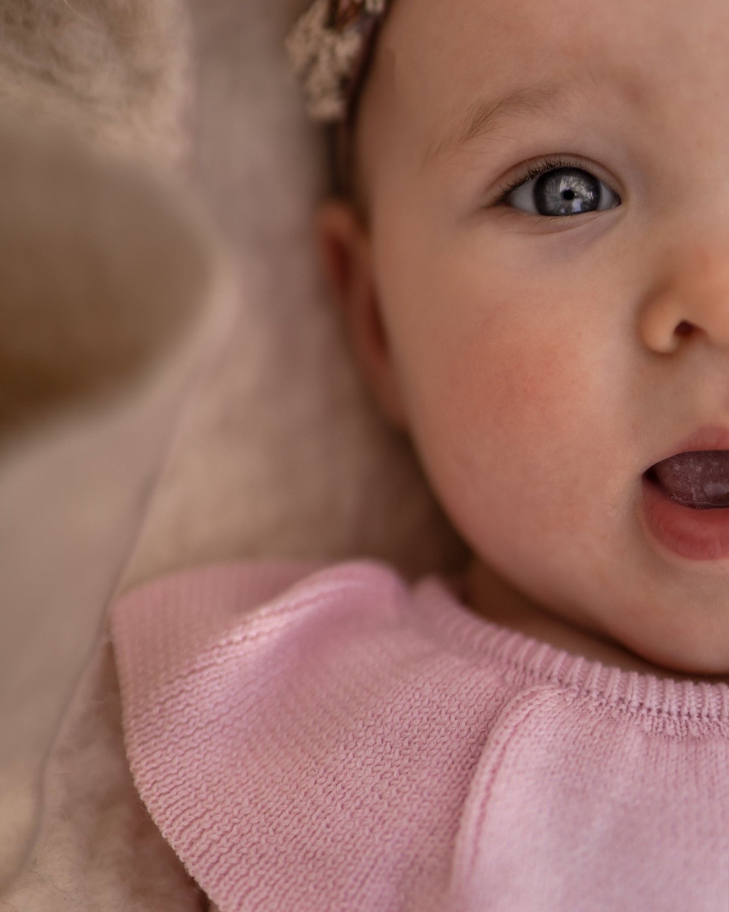 Laura romper - merinould - pink merino wool - Hanevild