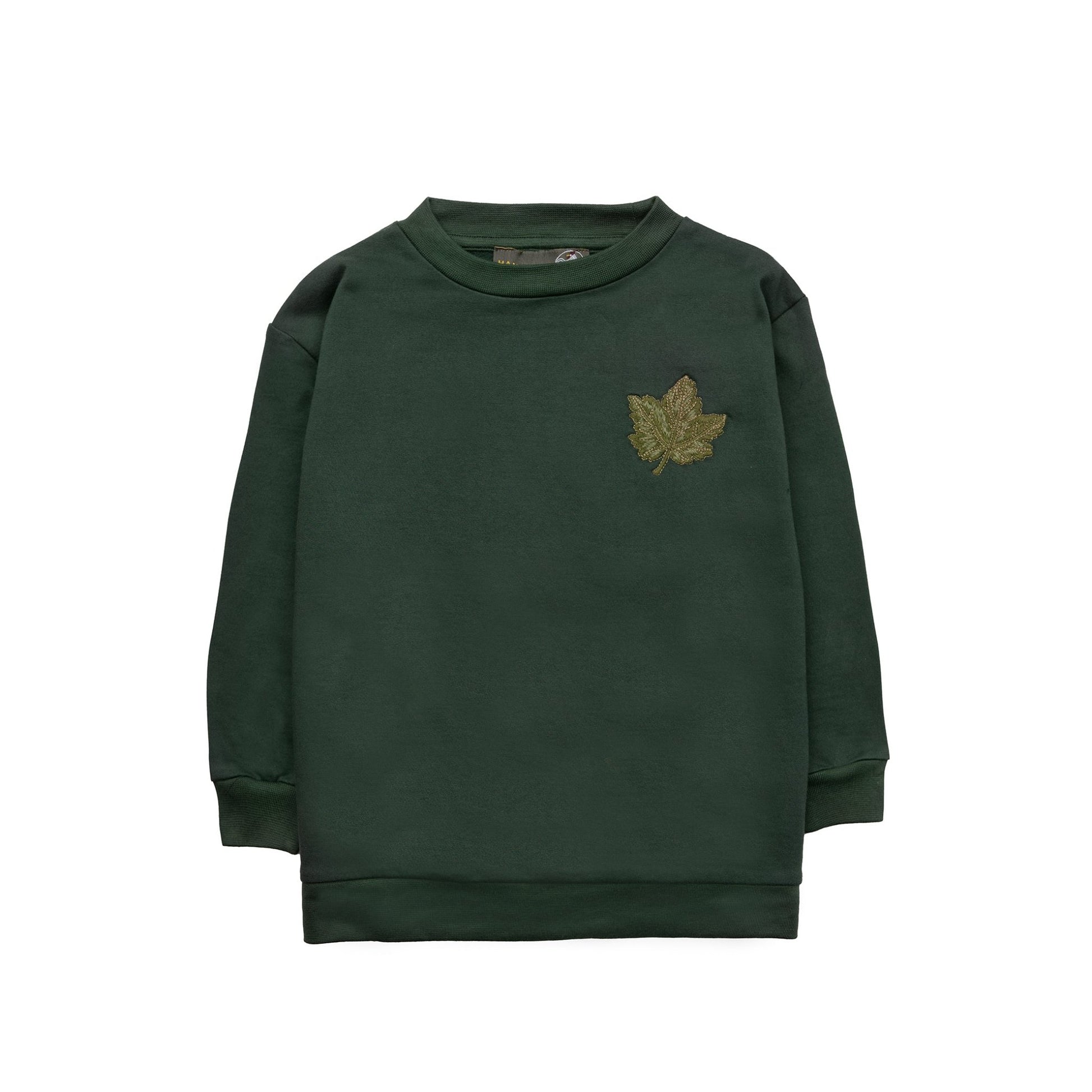 Leaf sweatshirt - Green gables - Hanevild