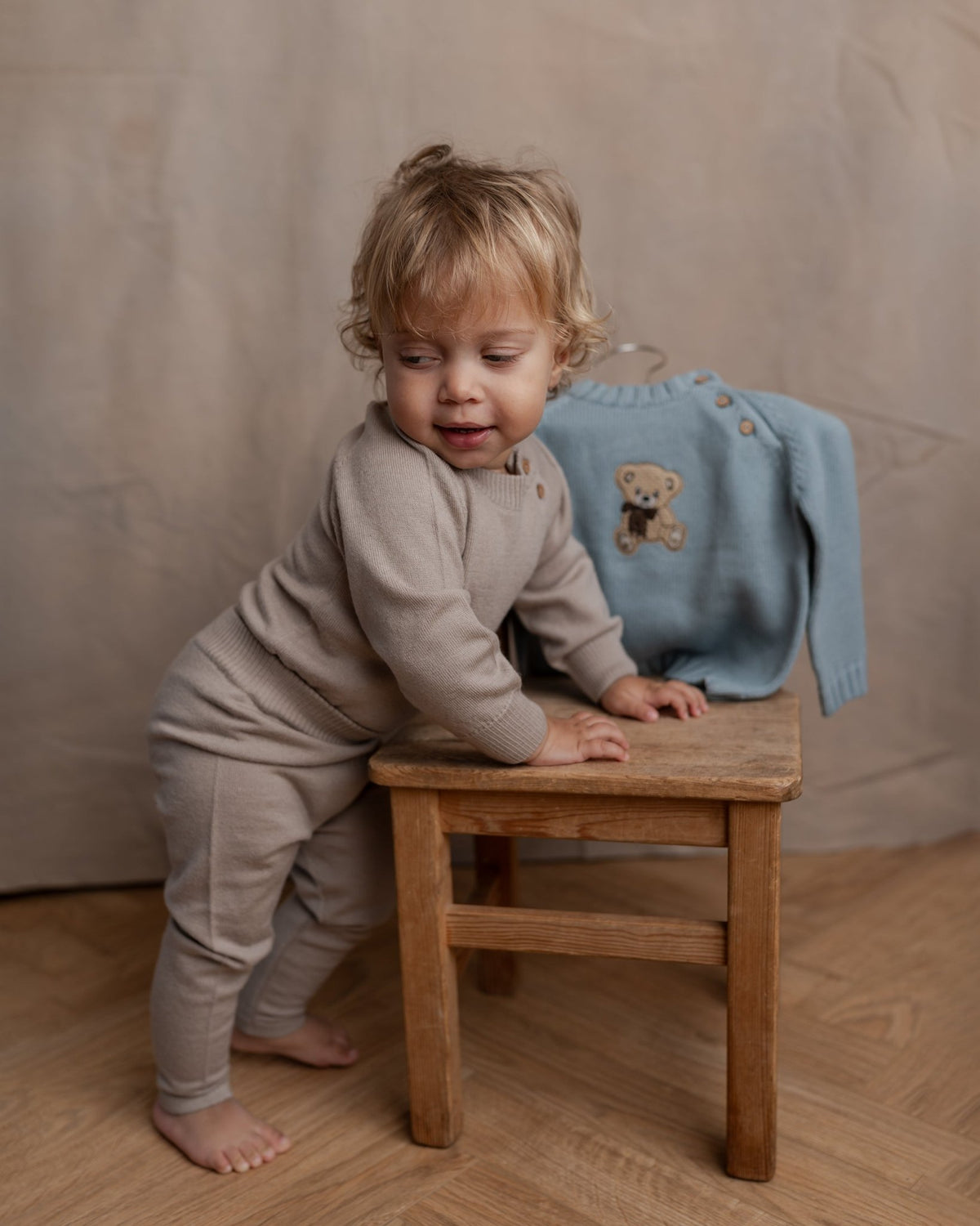 Leggings, økologisk uld – oatmeal - Hanevild