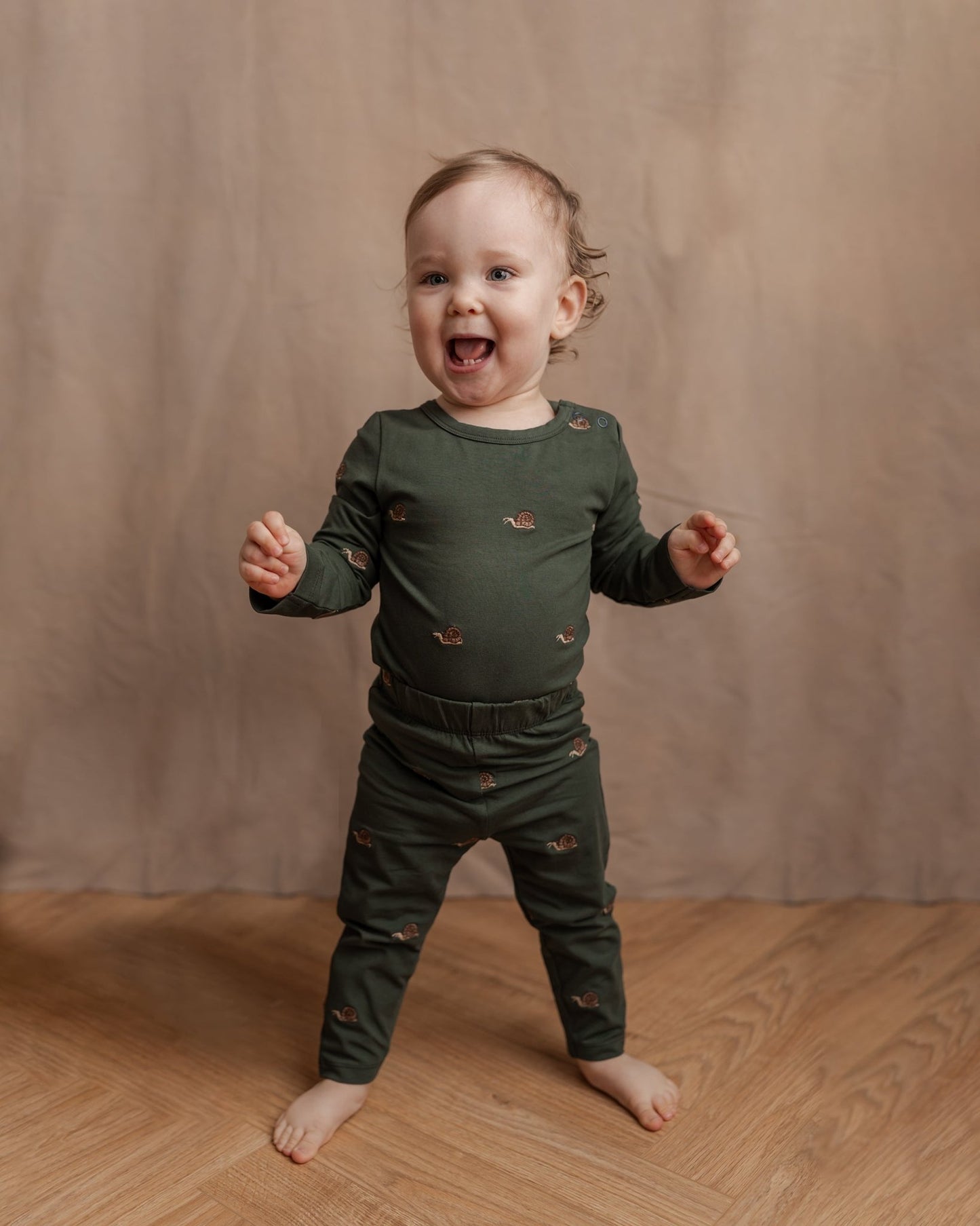 Leggings - snail - Green gables - Hanevild