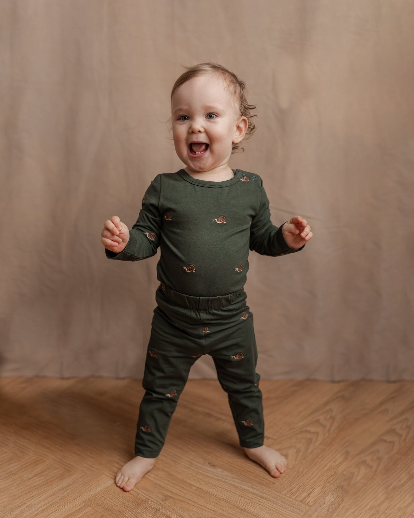 Leggings - snail - Green gables - Hanevild