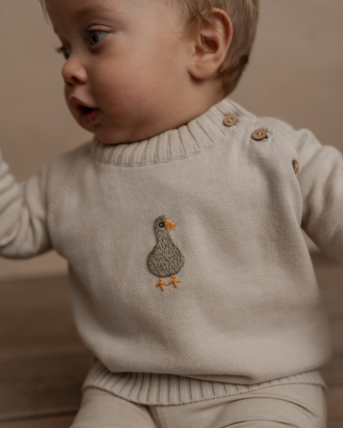 Linus bluse - baby - Summer sand - Hanevild