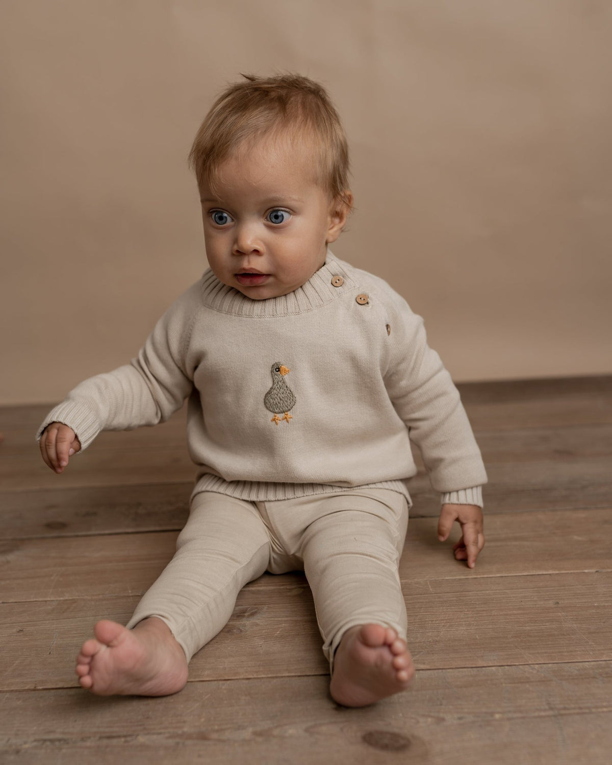 Linus bluse - baby - Summer sand - Hanevild