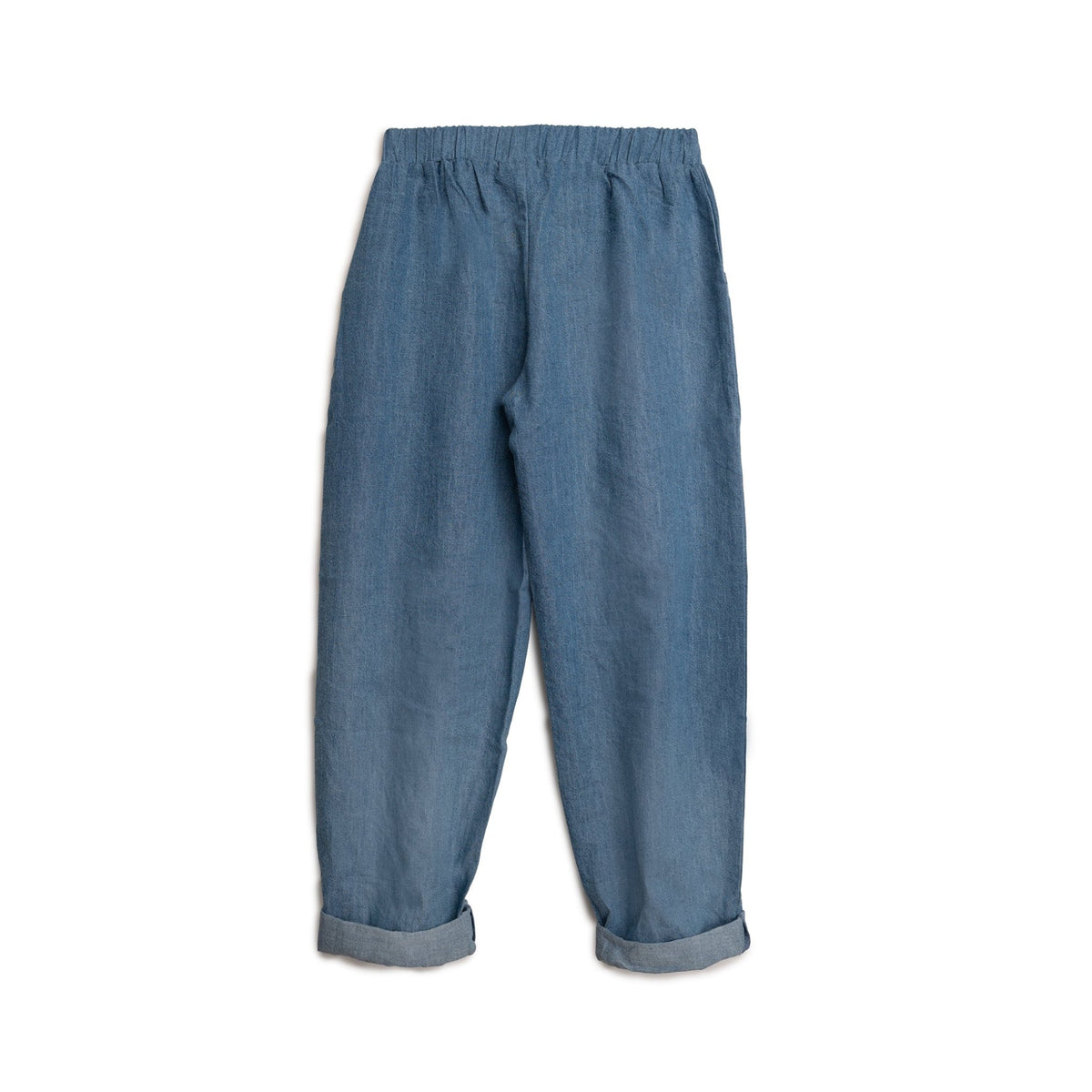 Loosefit bukser i blød denim – unisex - Hanevild