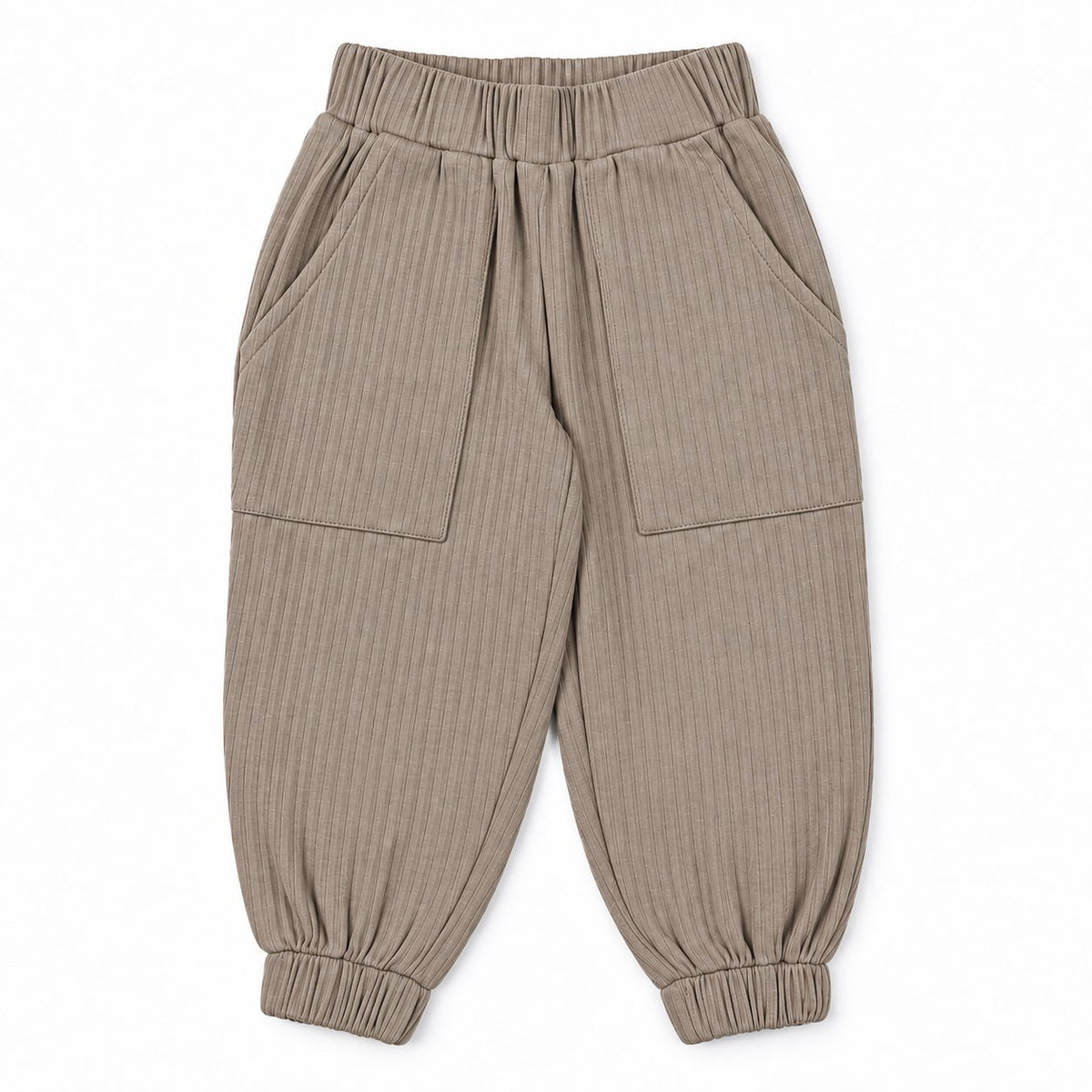Loosefit-bukser i bomuld – beige - Hanevild
