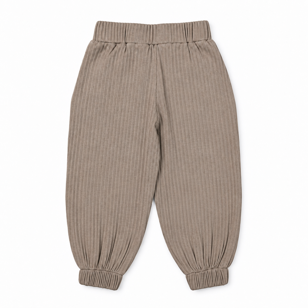 Loosefit-bukser i bomuld – beige Pre-order