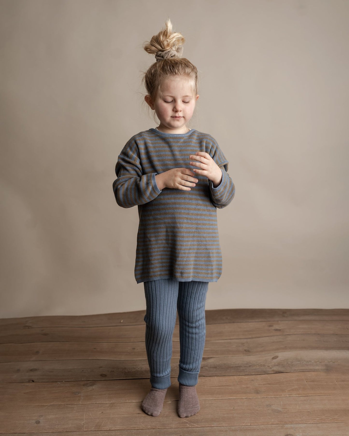 Lynge leggings - blue blizzard - Hanevild