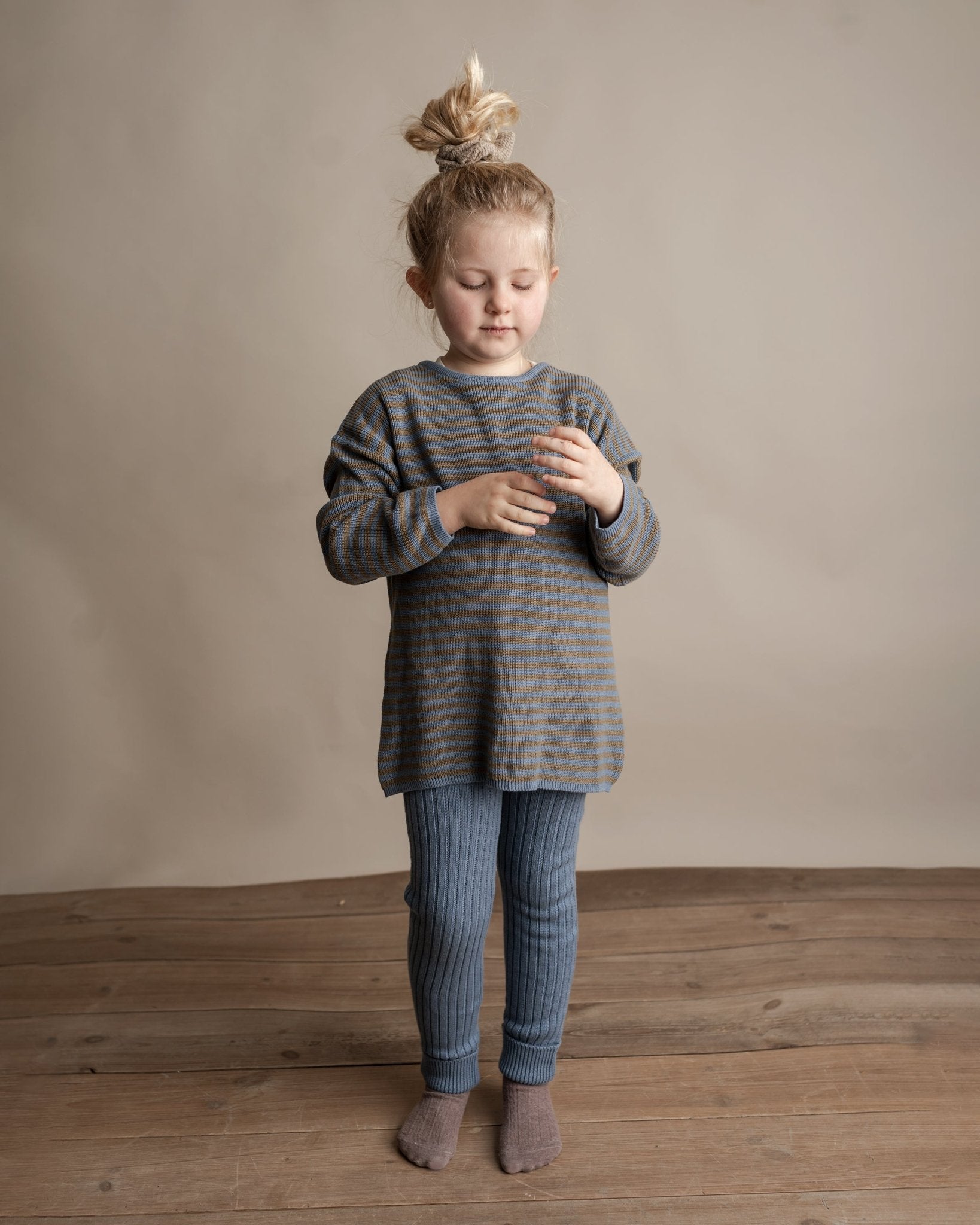 Lynge leggings - blue blizzard - Hanevild