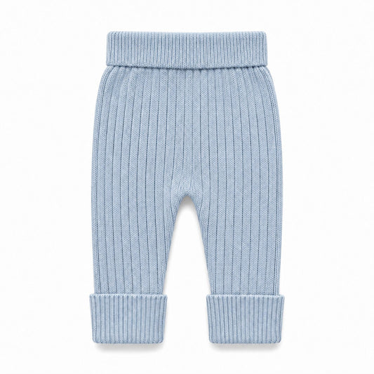 Lynge leggings – støvet blå - økologisk bomuld - Hanevild