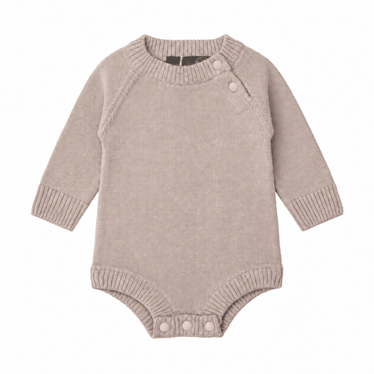 Martin bodystocking i økologisk uld – Oatmeal - Hanevild