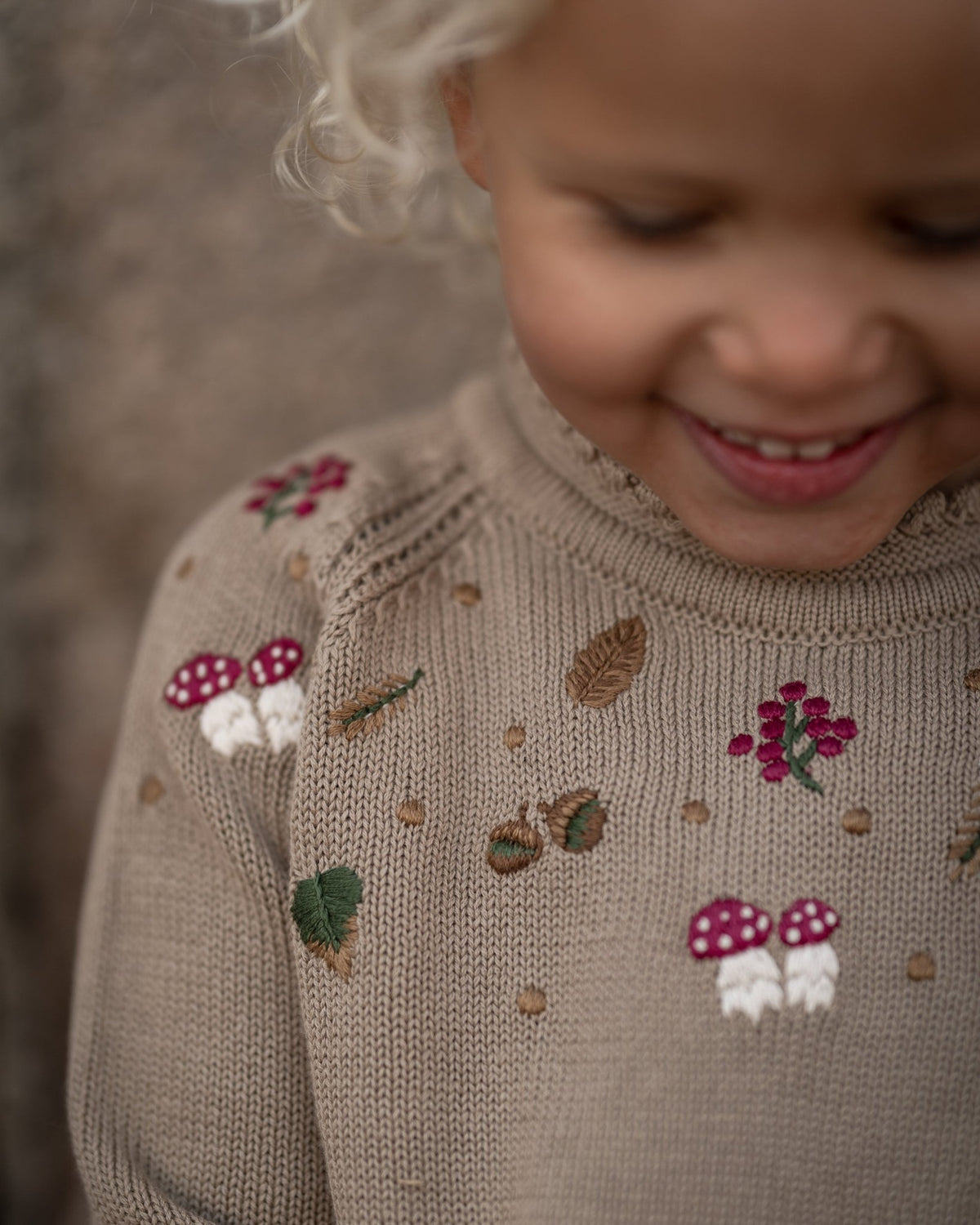 Molly bluse – sand - økologisk bomuld - Hanevild