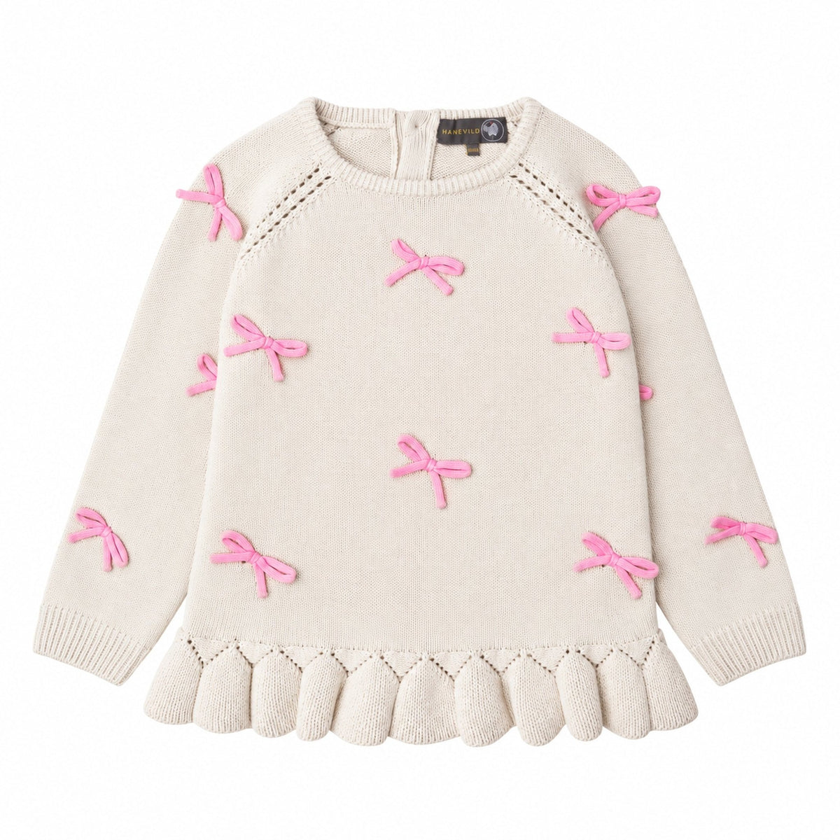 More bows sweater – økologisk bomuld - Hanevild